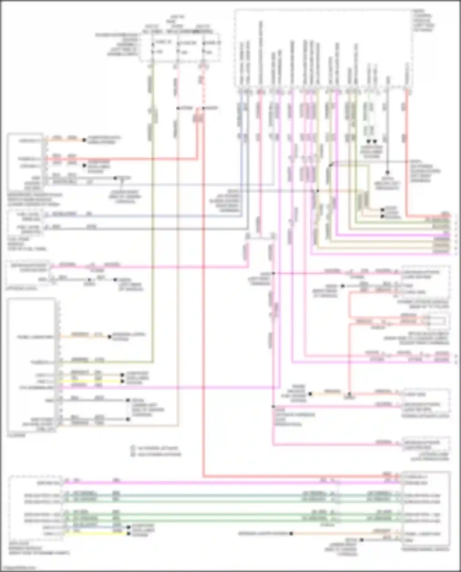 Voyager Chrysler VI (2019-2024): Instrument cluster circuit (1 of 2)