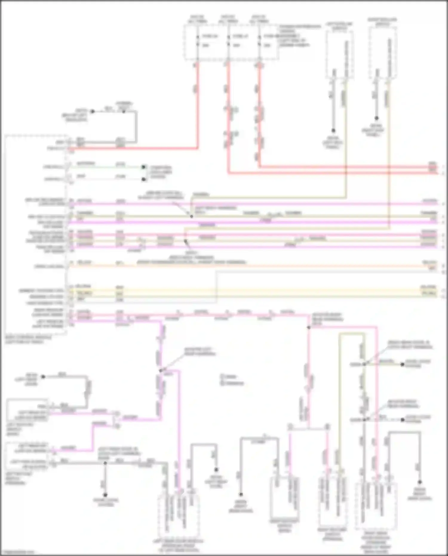 Voyager Chrysler VI (2019-2024): Courtesy lamps circuit (1 of 4)
