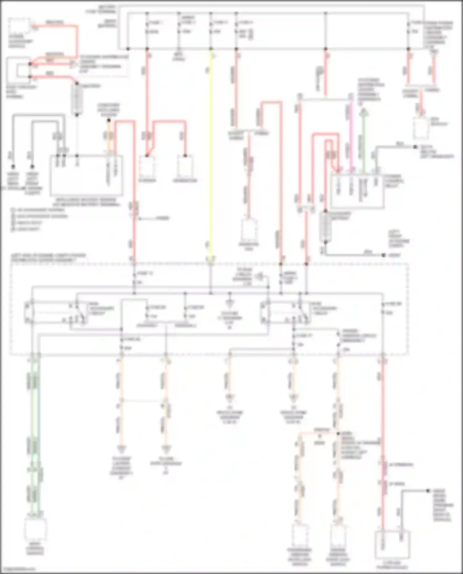 Voyager Chrysler VI (2019-2024): Power distribution circuit (1 of 8)