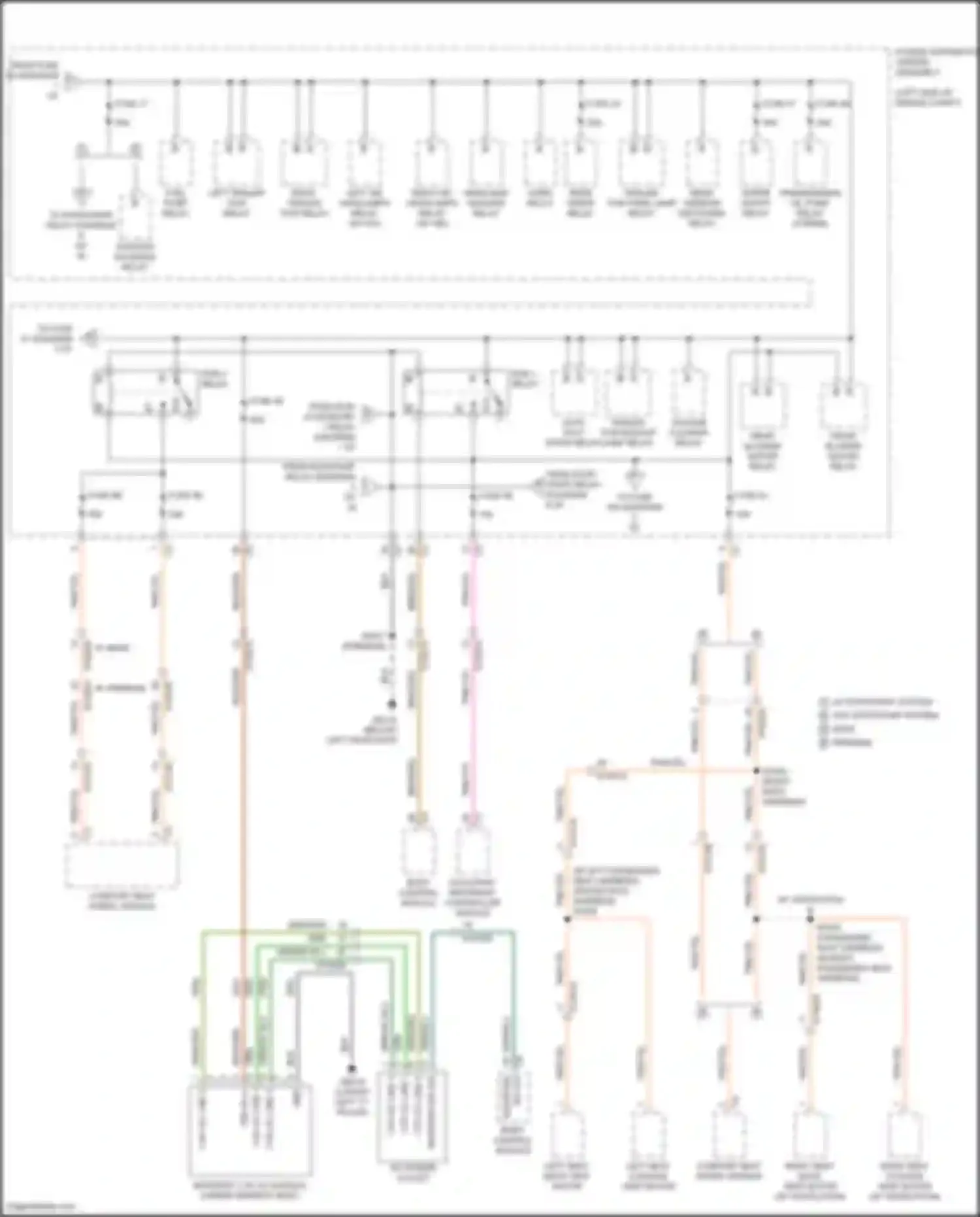 Voyager Chrysler VI (2019-2024): Power distribution circuit (2 of 8)
