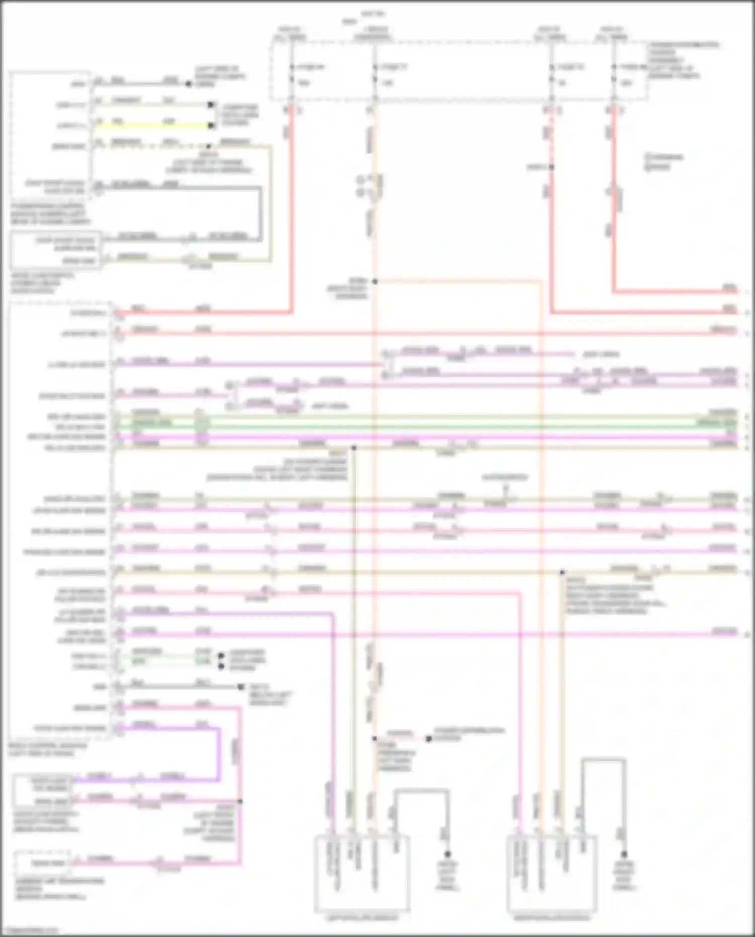 Voyager Chrysler VI (2019-2024): Power door locks circuit (1 of 3)