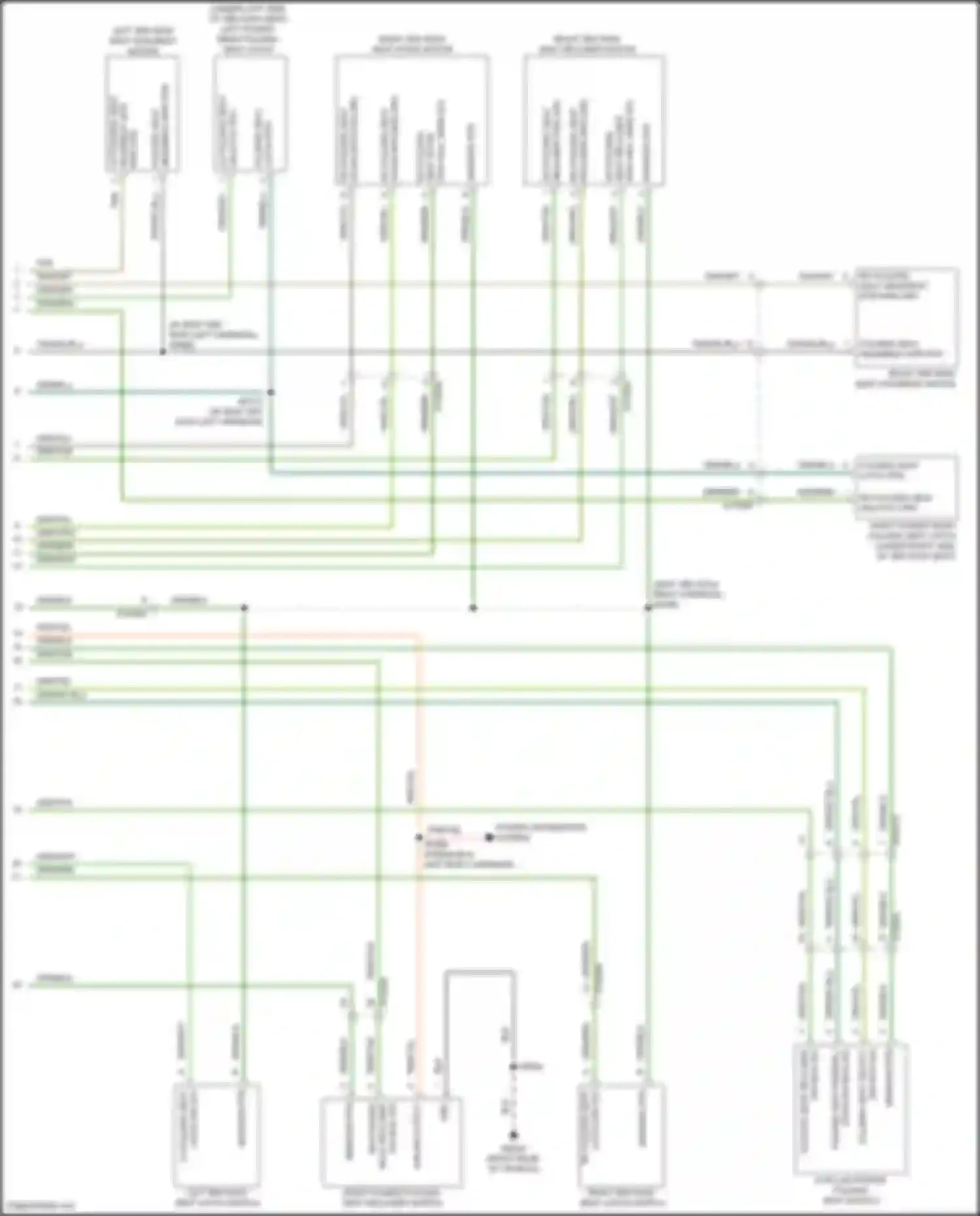 Voyager Chrysler VI (2019-2024): Third row folding seat circuit (2 of 2)