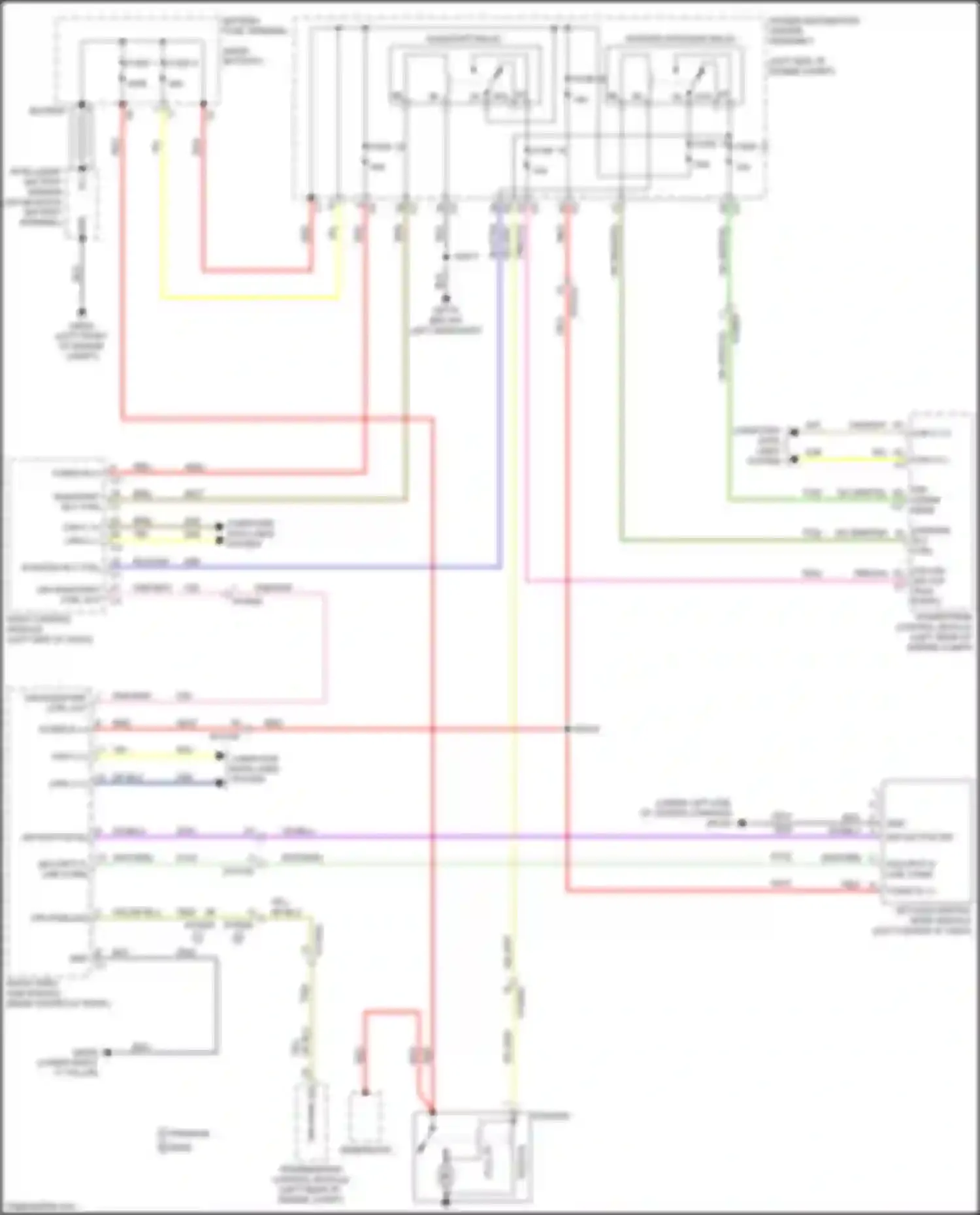 Voyager Chrysler VI (2019-2024): Starting circuit, w/o start-stop system