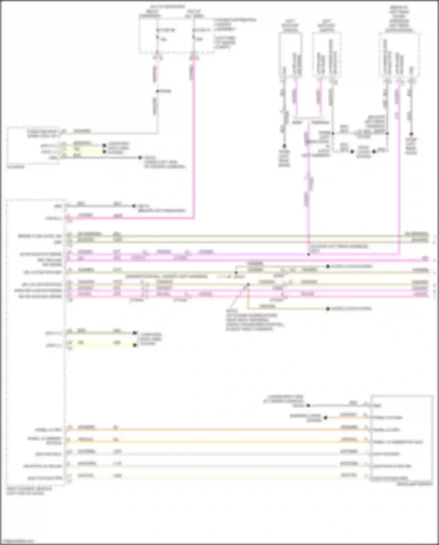 Voyager Chrysler VI (2019-2024): Warning systems circuit (1 of 2)