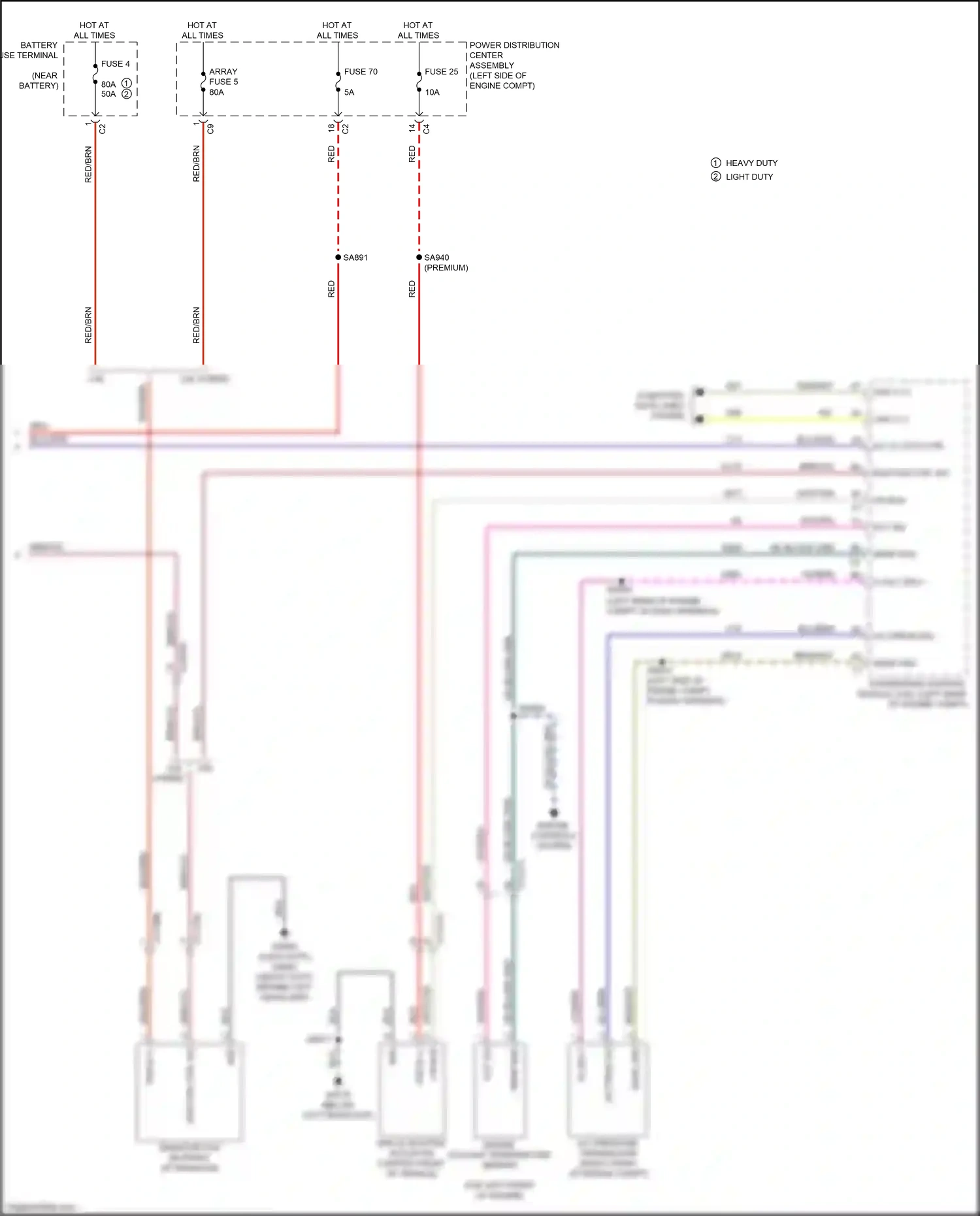 Wiring diagram array fuse 5 for Chrysler Voyager VI (2019-2024) (1 of 3)