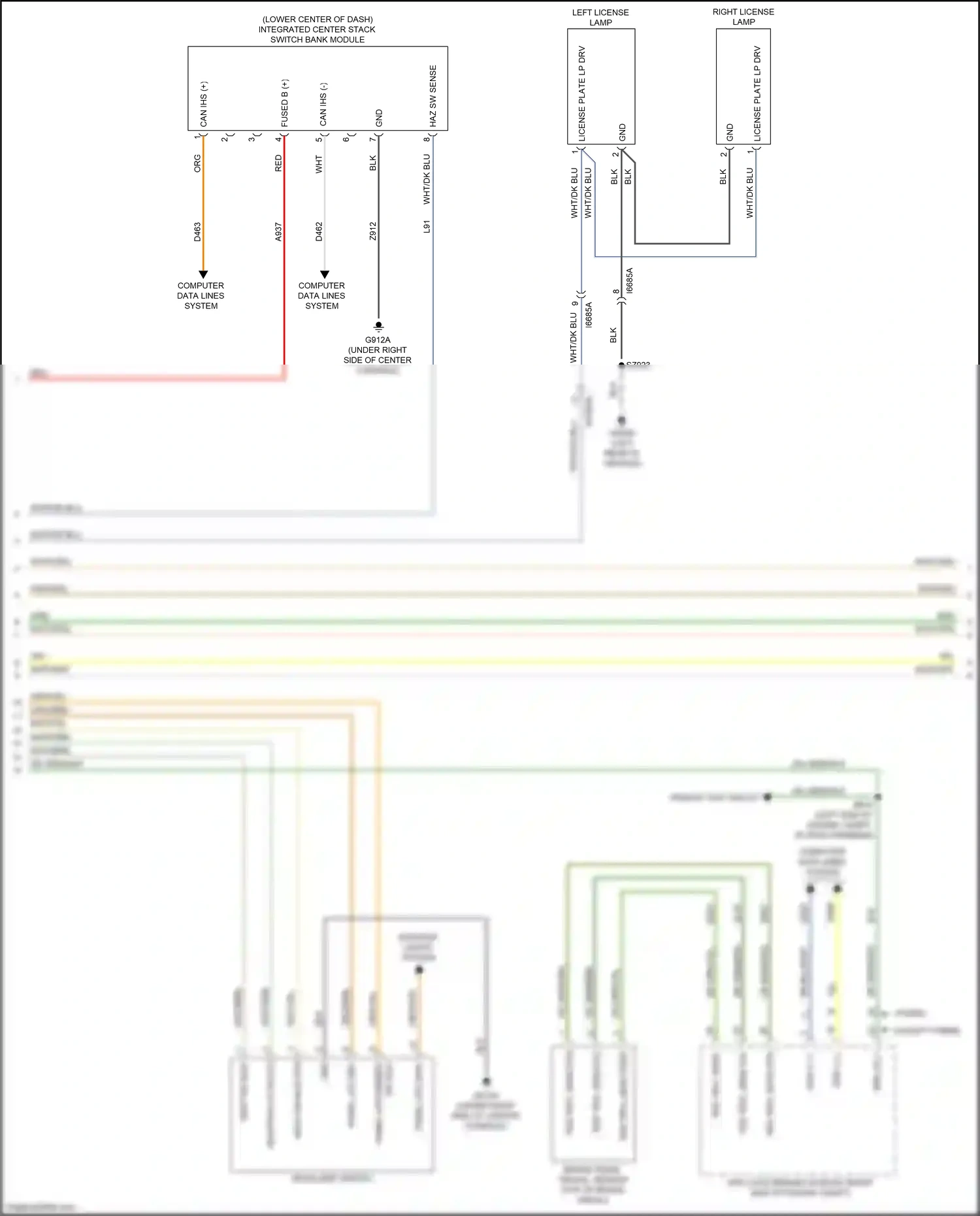 Wiring diagram computer data lines system for Chrysler Voyager VI (2019-2024) (6 of 103)