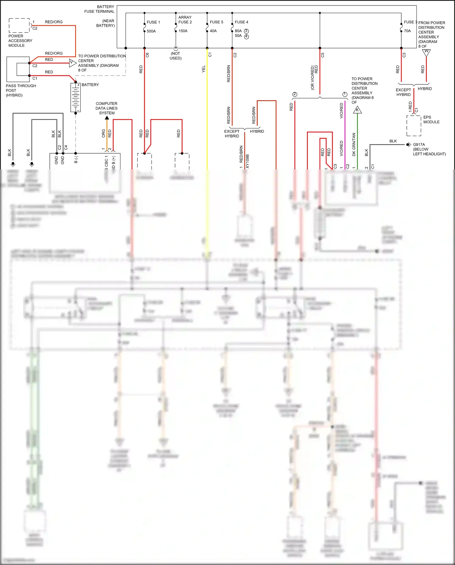 Wiring diagram computer data lines system for Chrysler Voyager VI (2019-2024) (87 of 103)