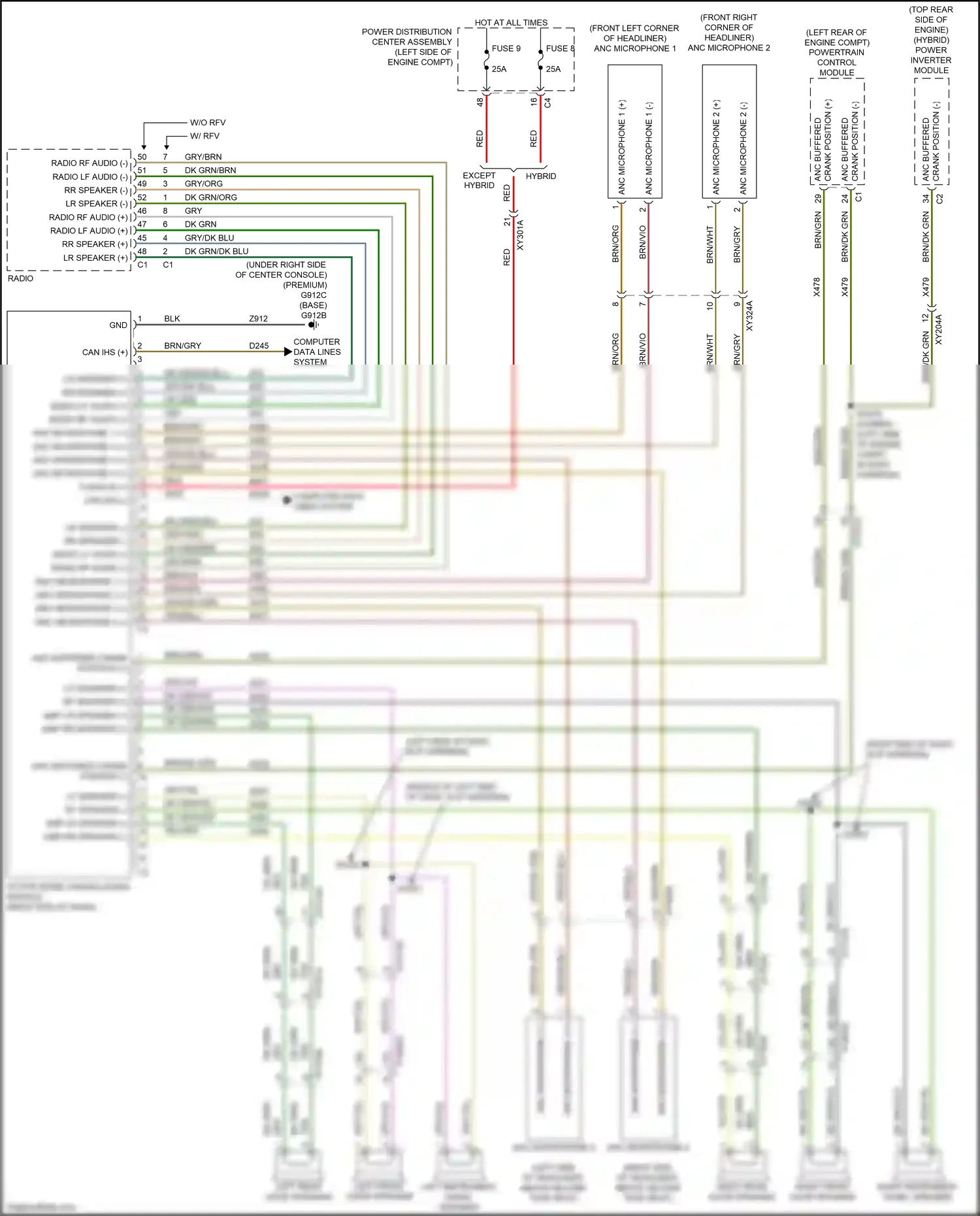 Wiring diagram computer data lines system for Chrysler Voyager VI (2019-2024) (61 of 103)