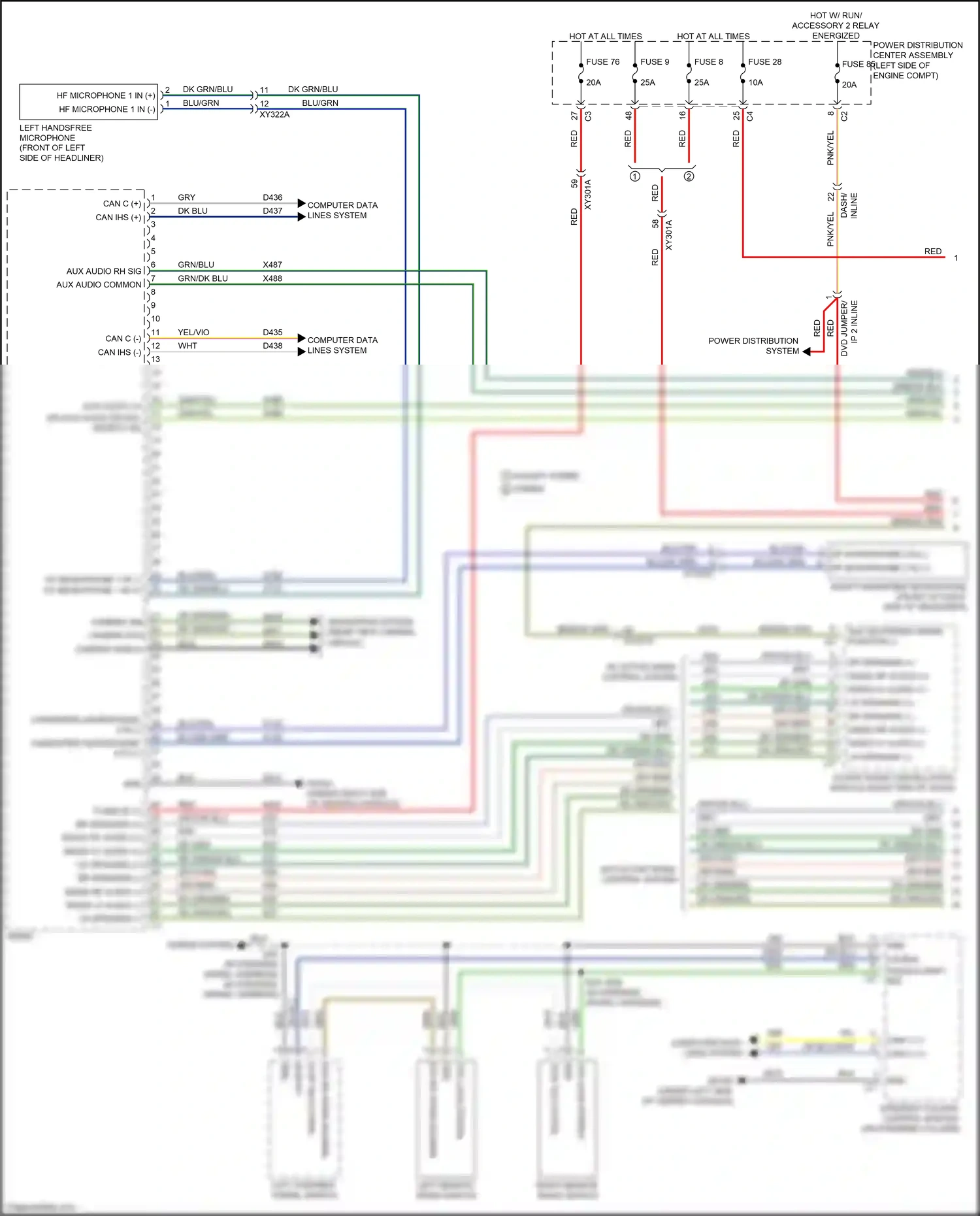 Wiring diagram computer data lines system for Chrysler Voyager VI (2019-2024) (14 of 103)
