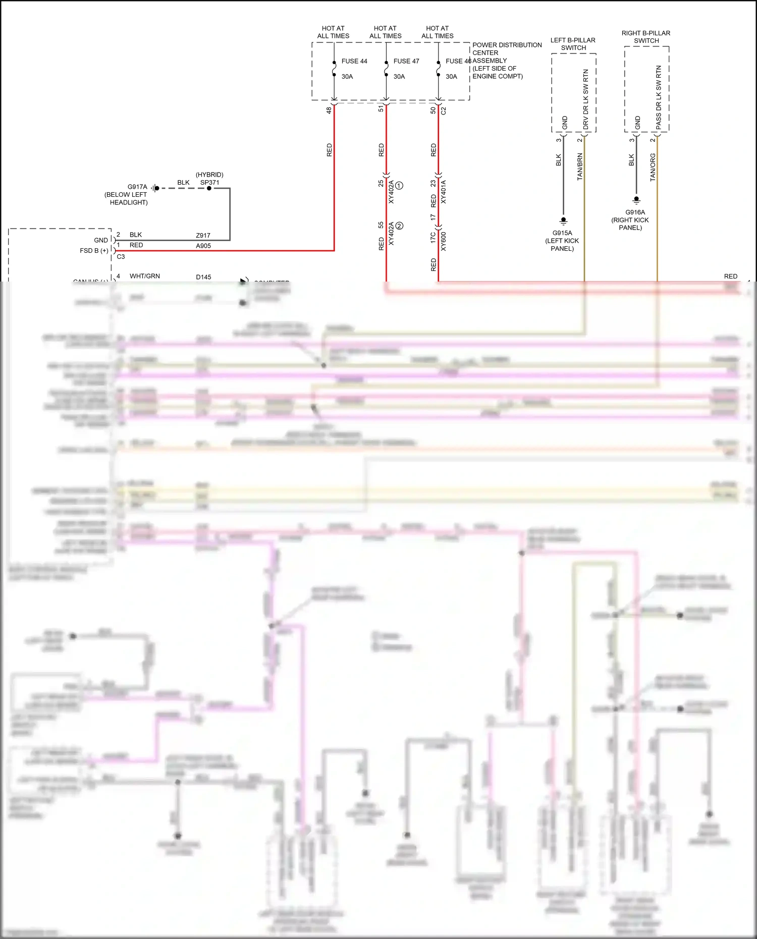 Wiring diagram computer data lines system for Chrysler Voyager VI (2019-2024) (2 of 103)