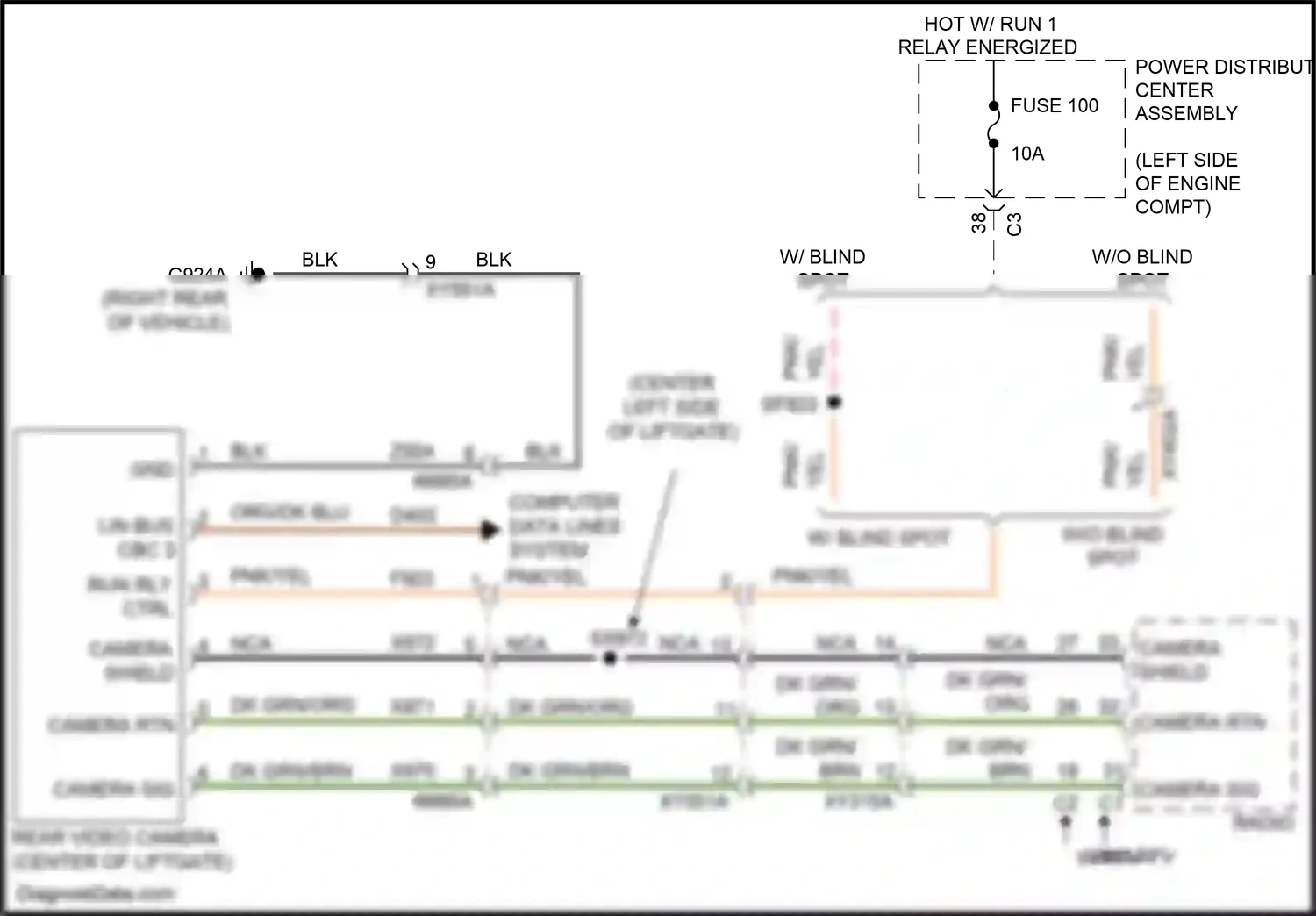 Wiring diagram computer data lines system for Chrysler Voyager VI (2019-2024) (20 of 103)
