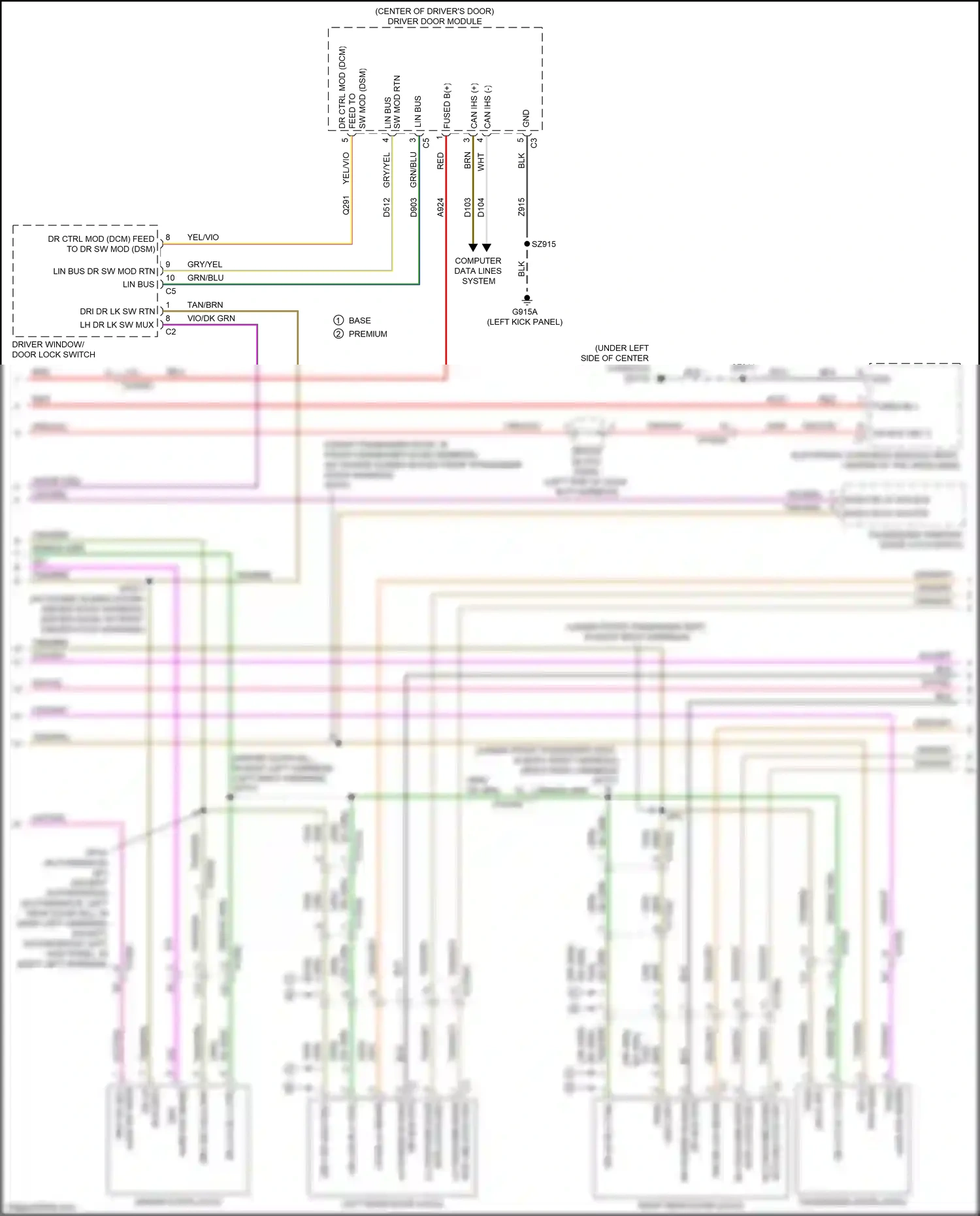 Wiring diagram computer data lines system for Chrysler Voyager VI (2019-2024) (9 of 103)