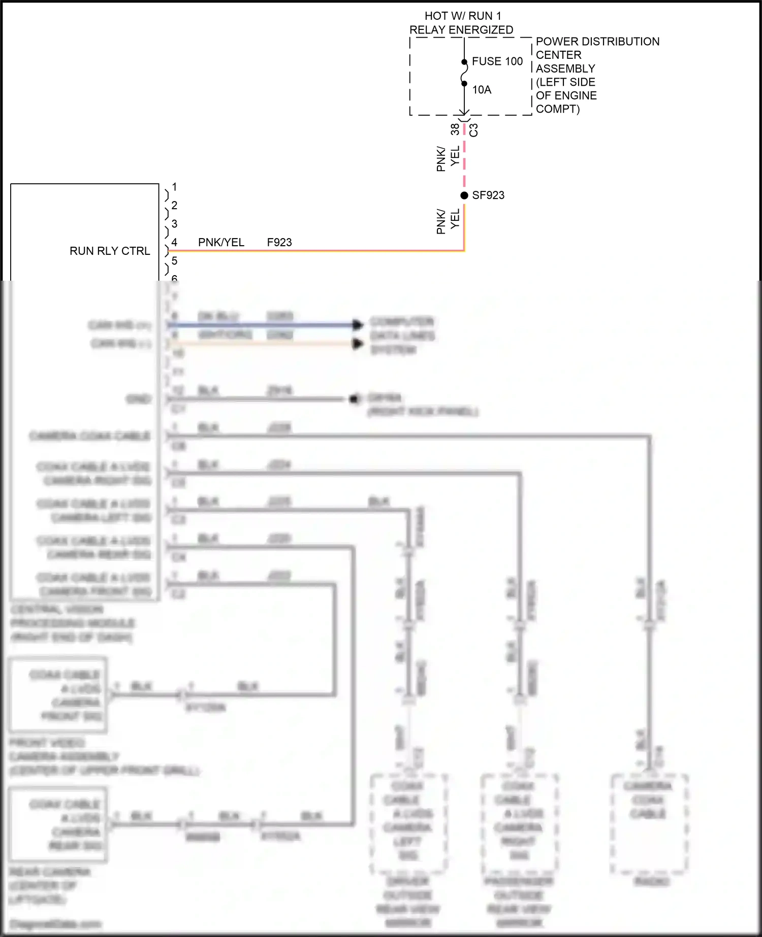 Wiring diagram computer data lines system for Chrysler Voyager VI (2019-2024) (21 of 103)