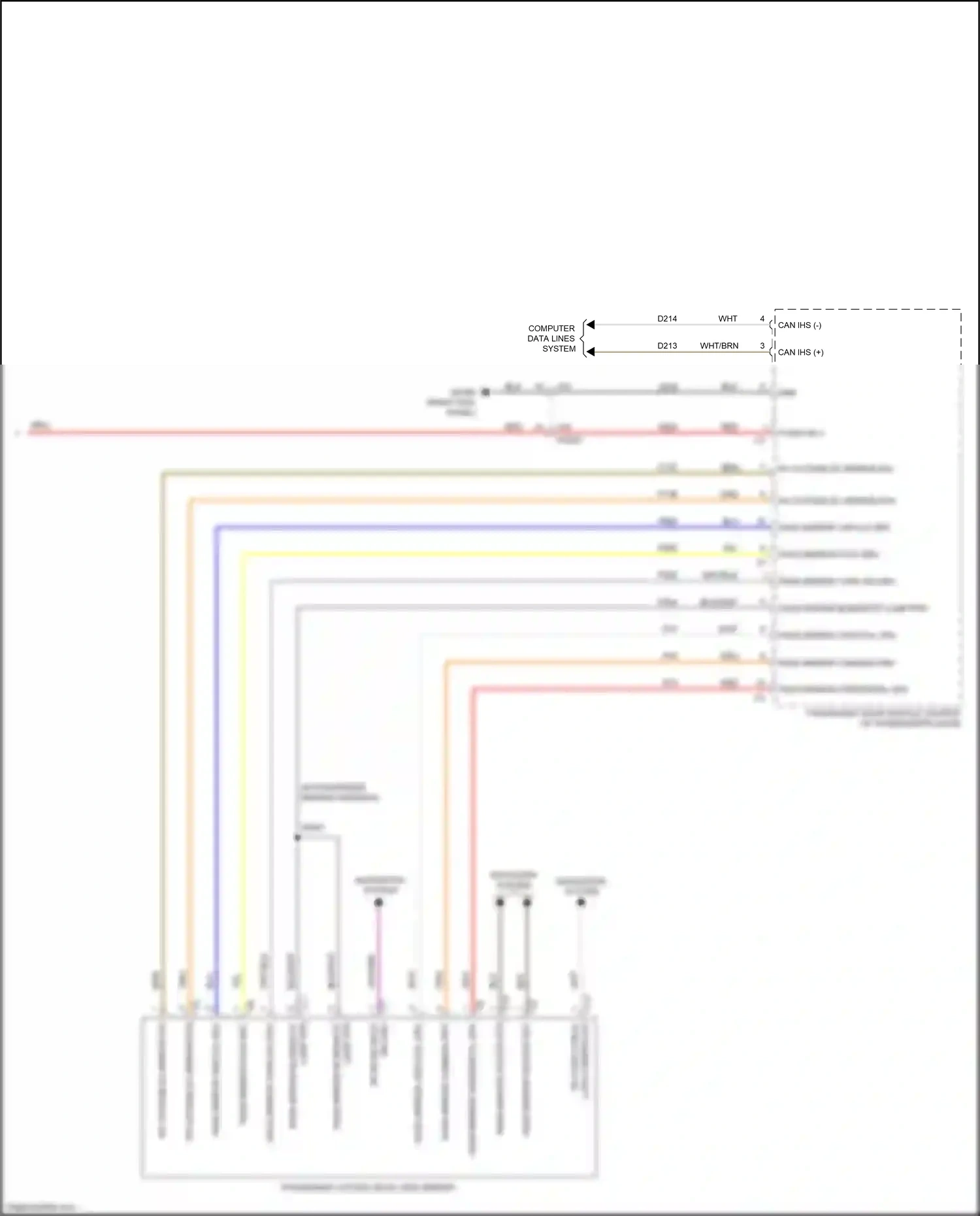 Wiring diagram computer data lines system for Chrysler Voyager VI (2019-2024) (99 of 103)