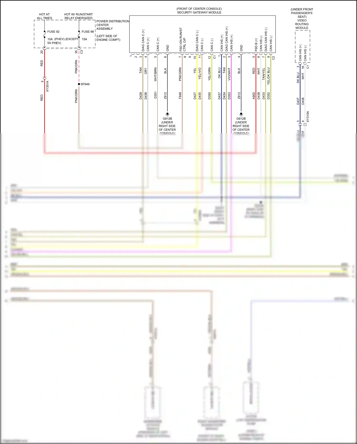 Wiring diagram ctrl o/p for Chrysler Voyager VI (2019-2024) (1 of 2)
