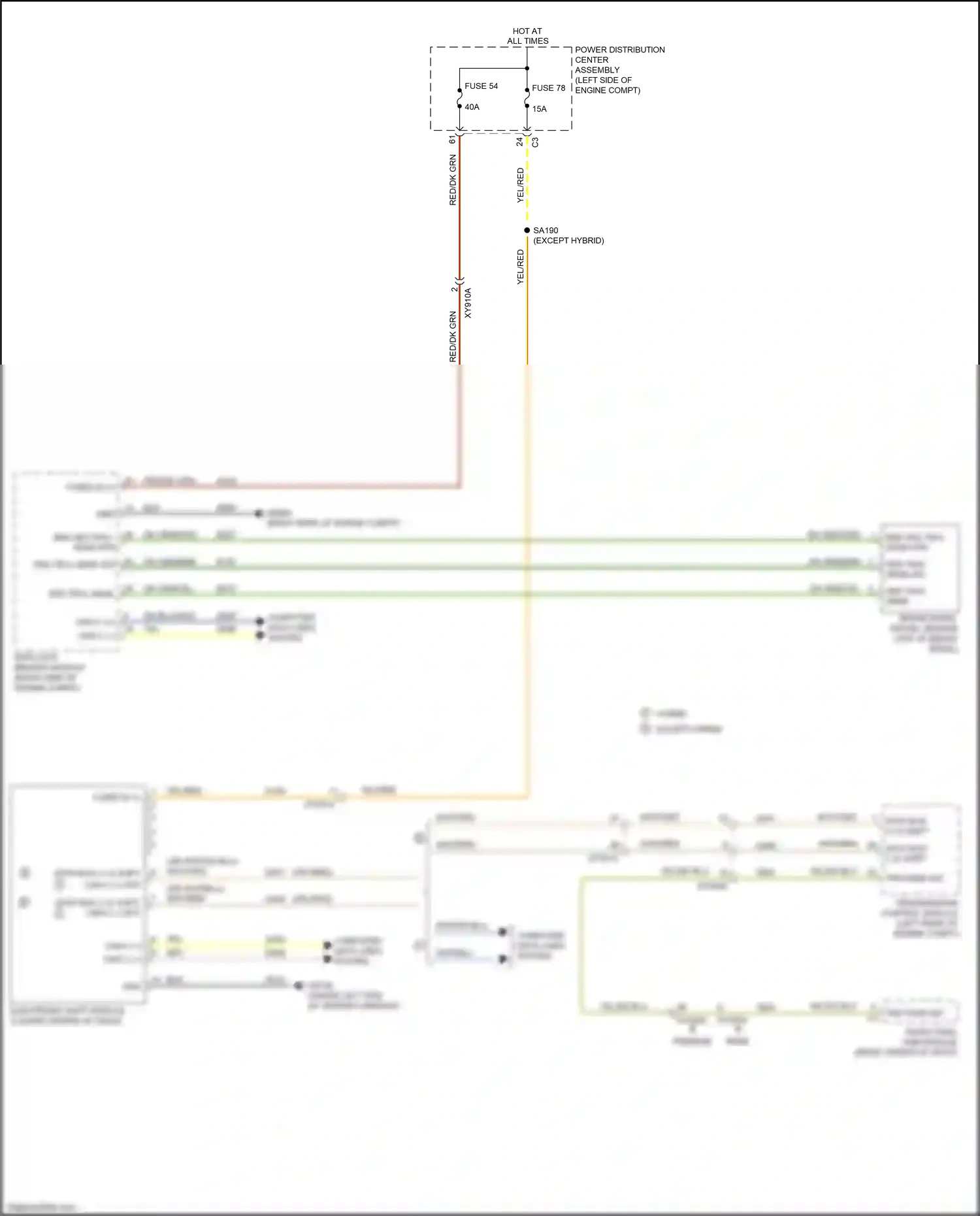 Chrysler Voyager VI (2019-2024) data bus (-) e shift wiring diagram  (2 of 2)