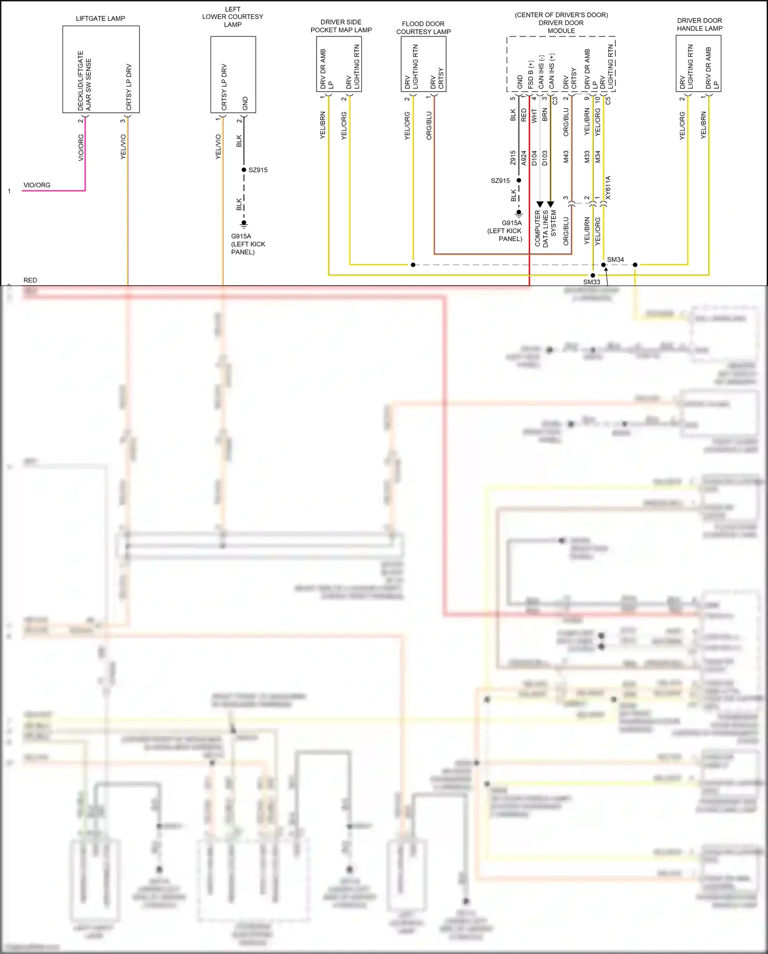 Wiring diagram data lines for Chrysler Voyager VI (2019-2024) (1 of 1)