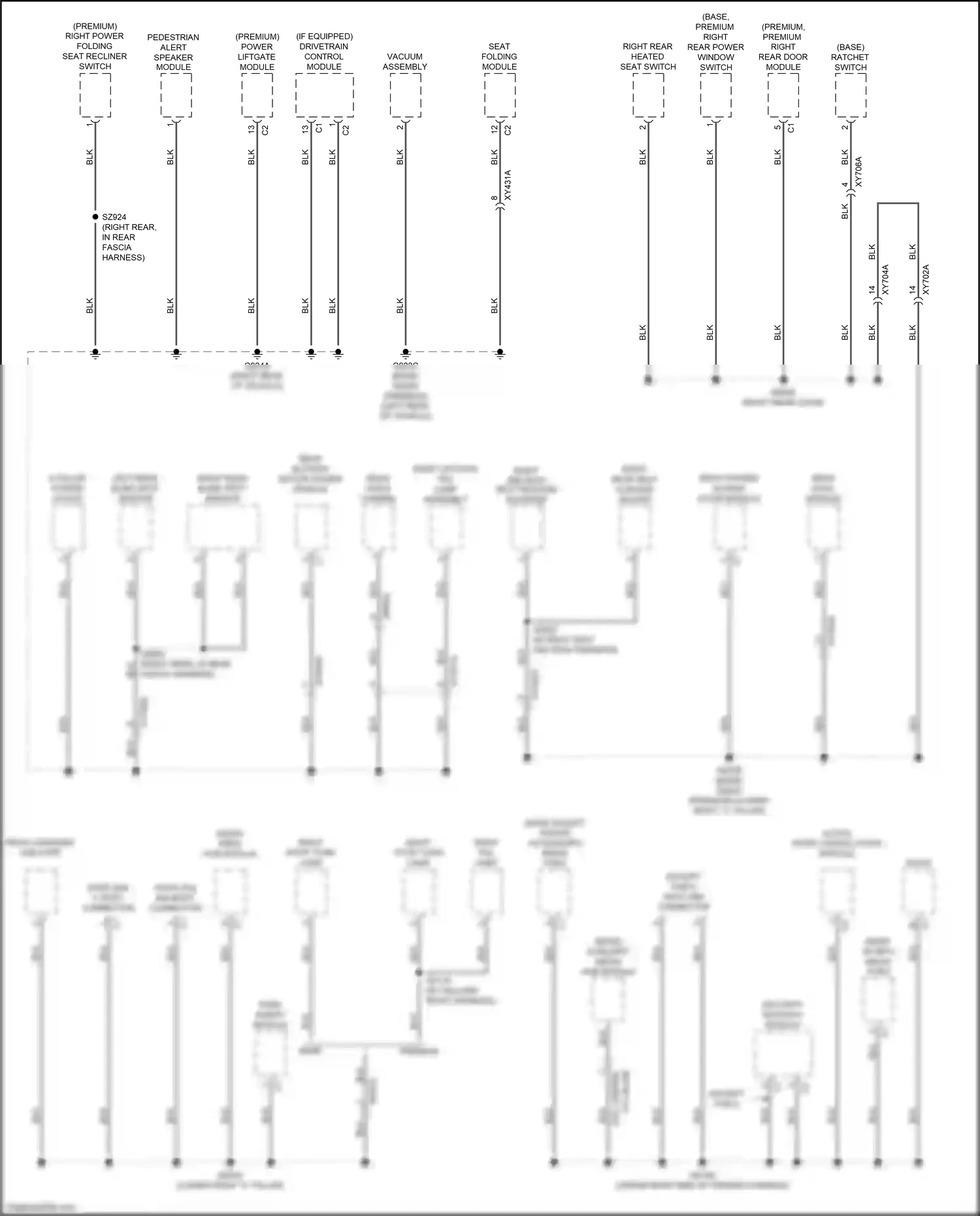 Wiring diagram data link connector for Chrysler Voyager VI (2019-2024) (2 of 3)