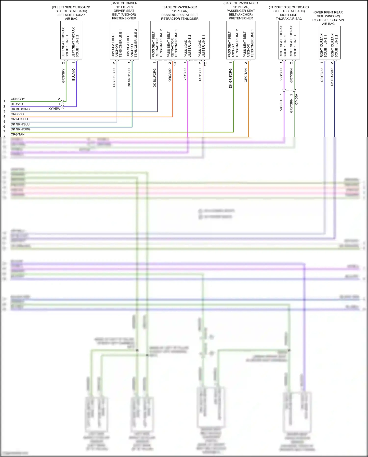 Wiring diagram detection return for Chrysler Voyager VI (2019-2024) (1 of 2)