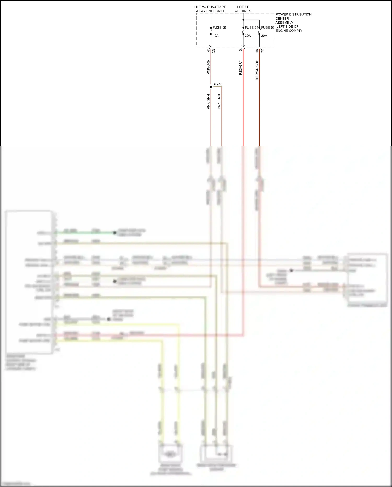 Wiring diagram drivetrain control module for Chrysler Voyager VI (2019-2024) (4 of 4)