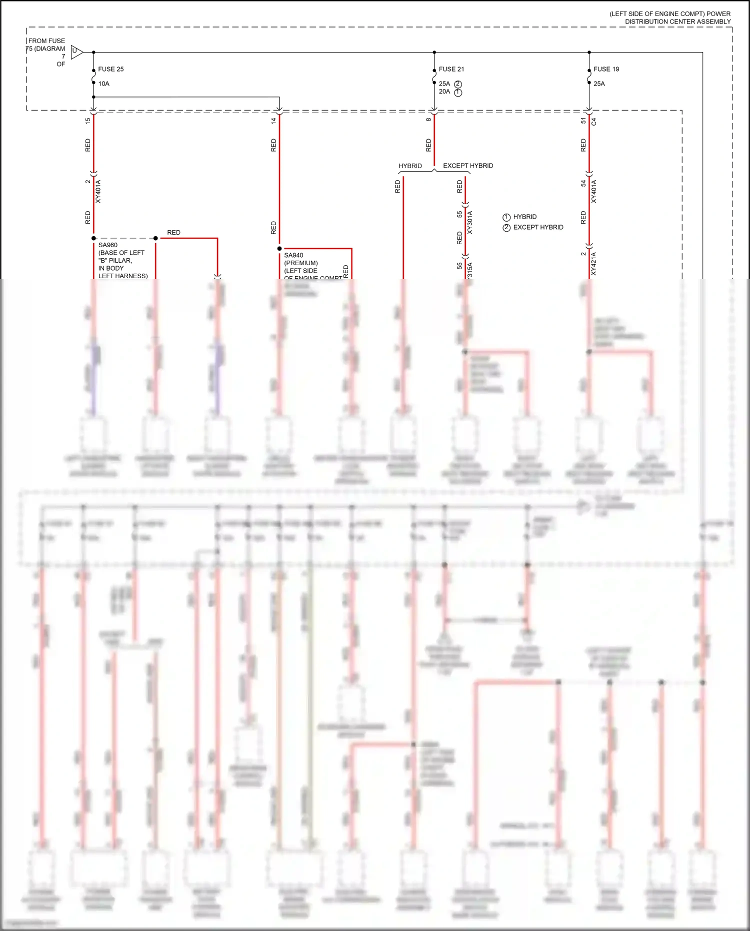 Wiring diagram drivetrain control module for Chrysler Voyager VI (2019-2024) (3 of 4)