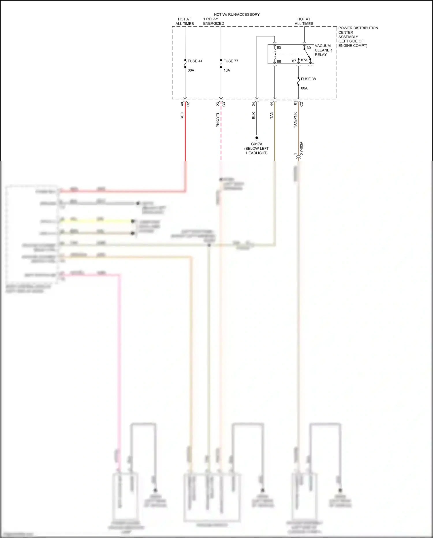 Wiring diagram ign switch output for Chrysler Voyager VI (2019-2024) (1 of 1)