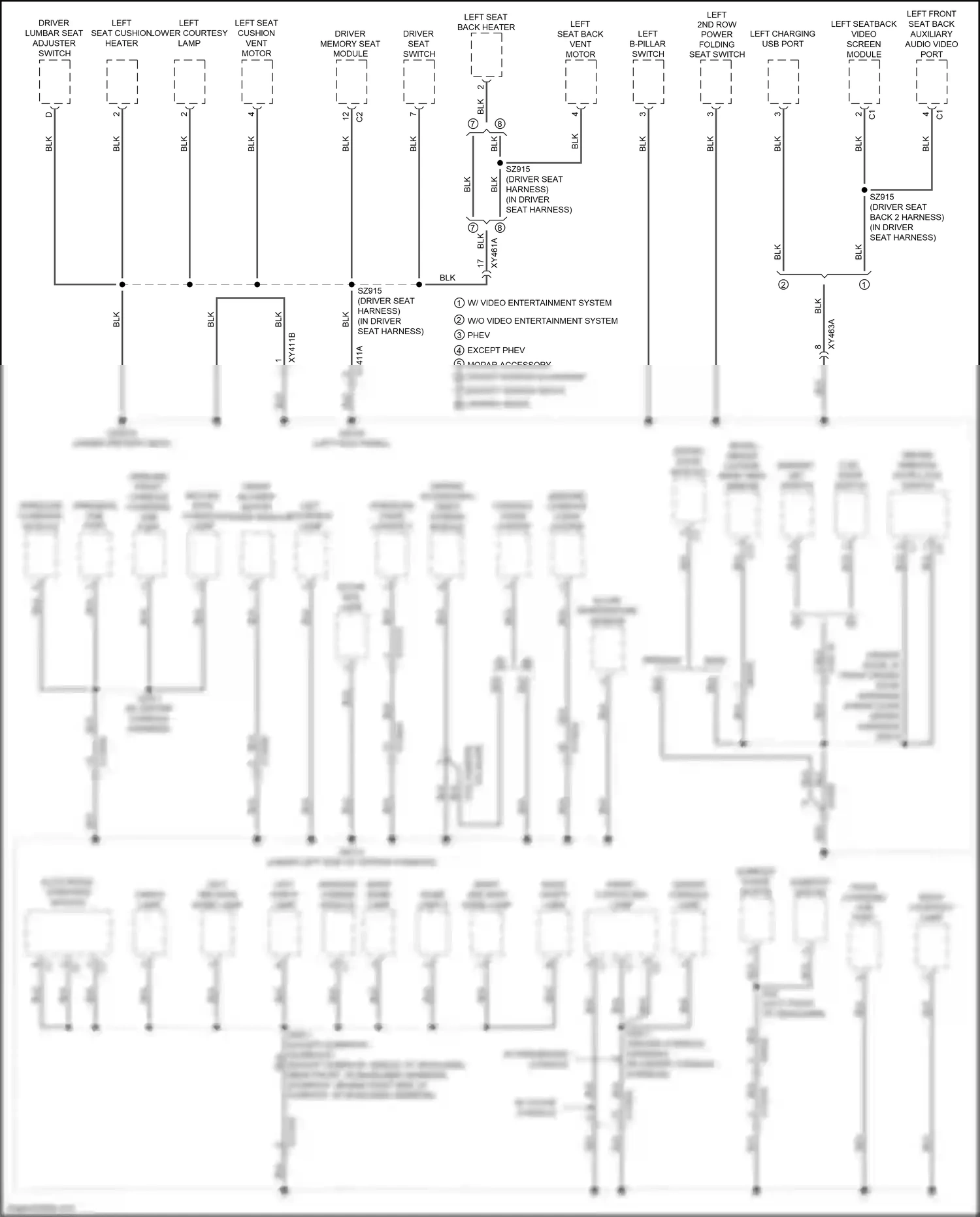Wiring diagram interior camera module for Chrysler Voyager VI (2019-2024) (1 of 1)