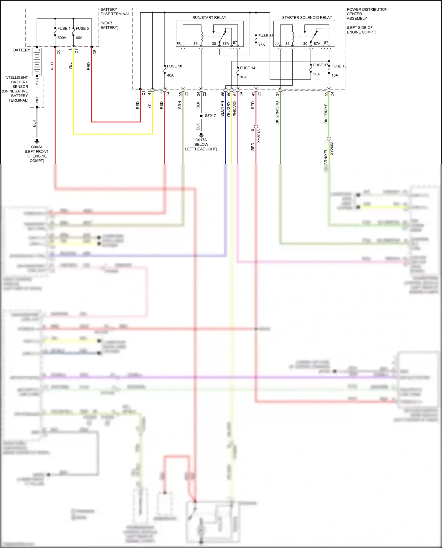 Wiring diagram keyless ignition node module for Chrysler Voyager VI (2019-2024) (5 of 6)