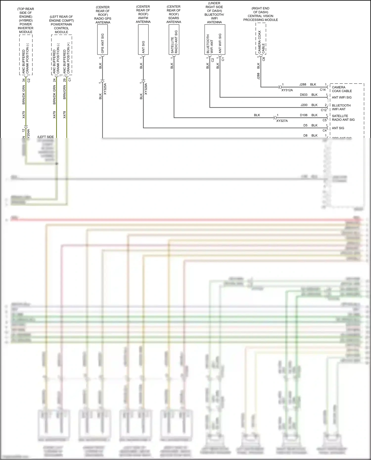 Wiring diagram powertrain control module for Chrysler Voyager VI (2019-2024) (6 of 24)