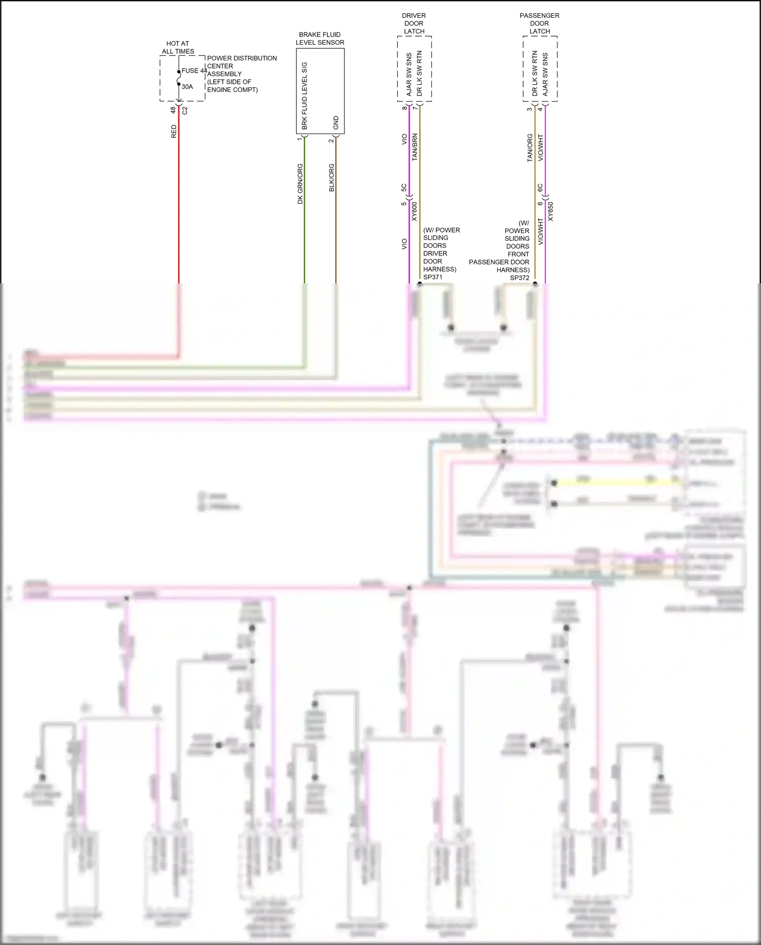 Wiring diagram powertrain control module for Chrysler Voyager VI (2019-2024) (4 of 24)