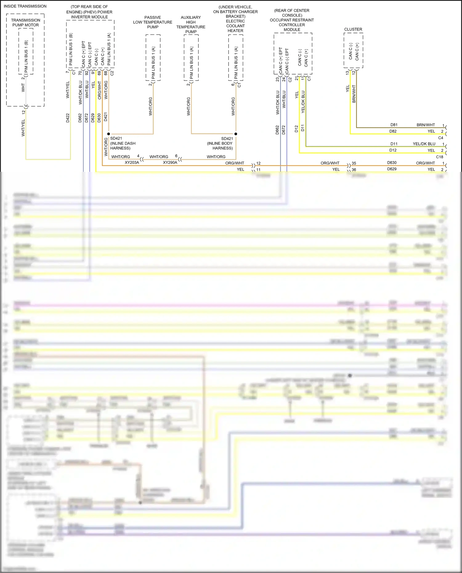 Wiring diagram speed control switch for Chrysler Voyager VI (2019-2024) (1 of 3)