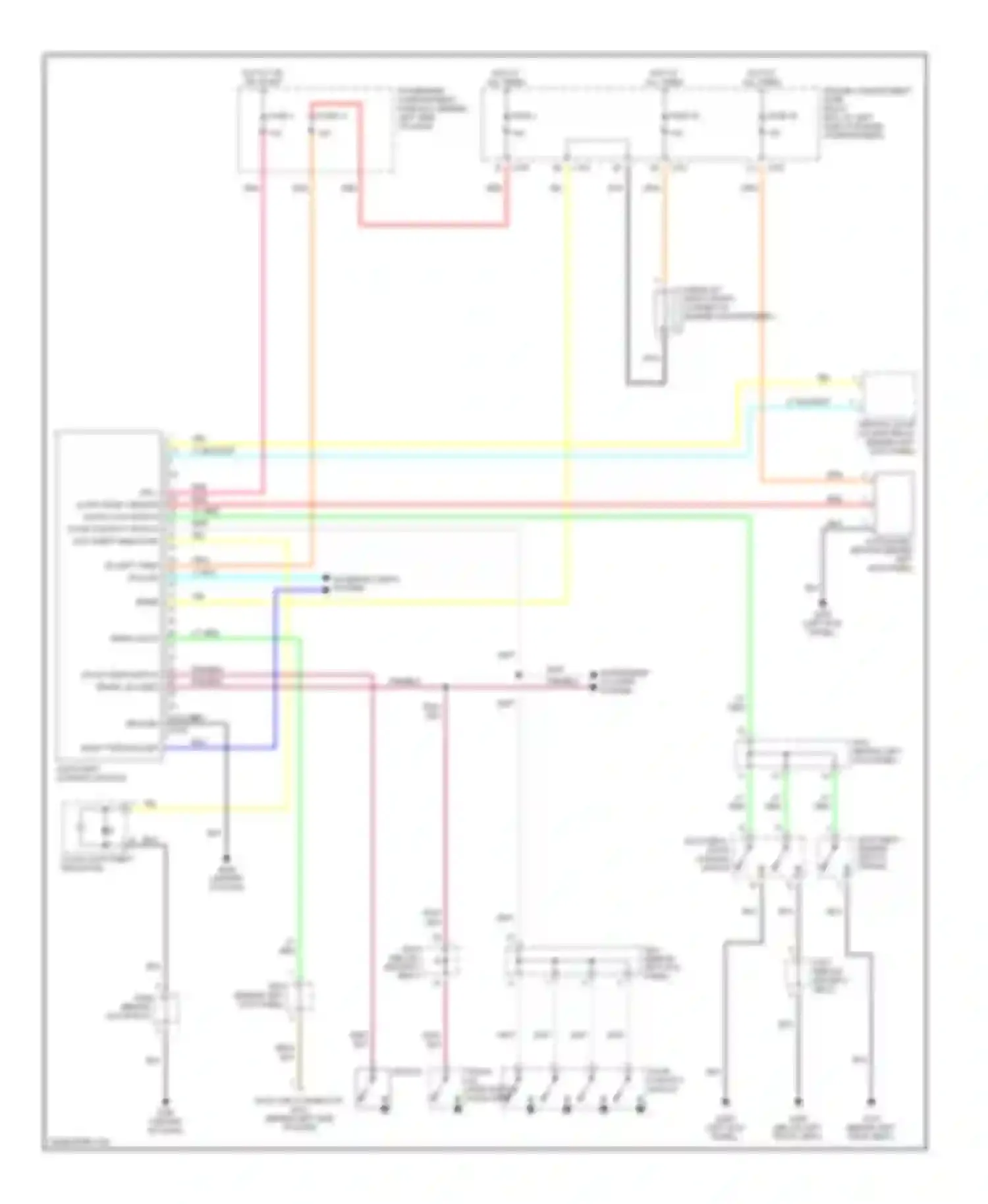 Nubira Daewoo II (1999-2003): Anti-theft circuit