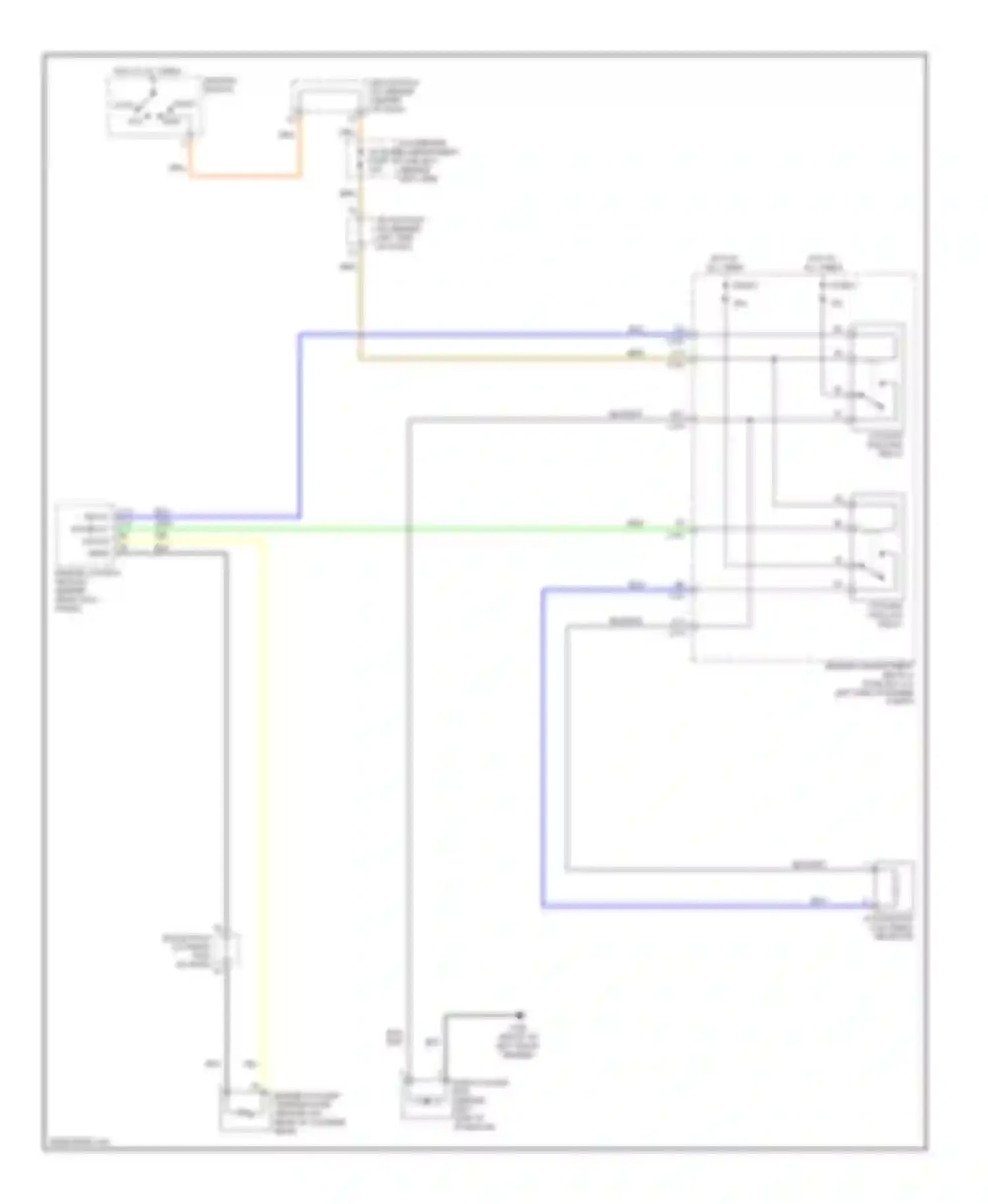 Nubira Daewoo II (1999-2003): Cooling fan circuit, without a/c