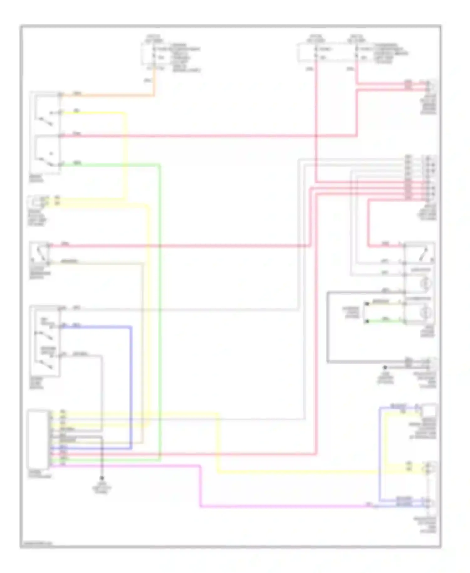 Nubira Daewoo II (1999-2003): Cruise control circuit, a/t