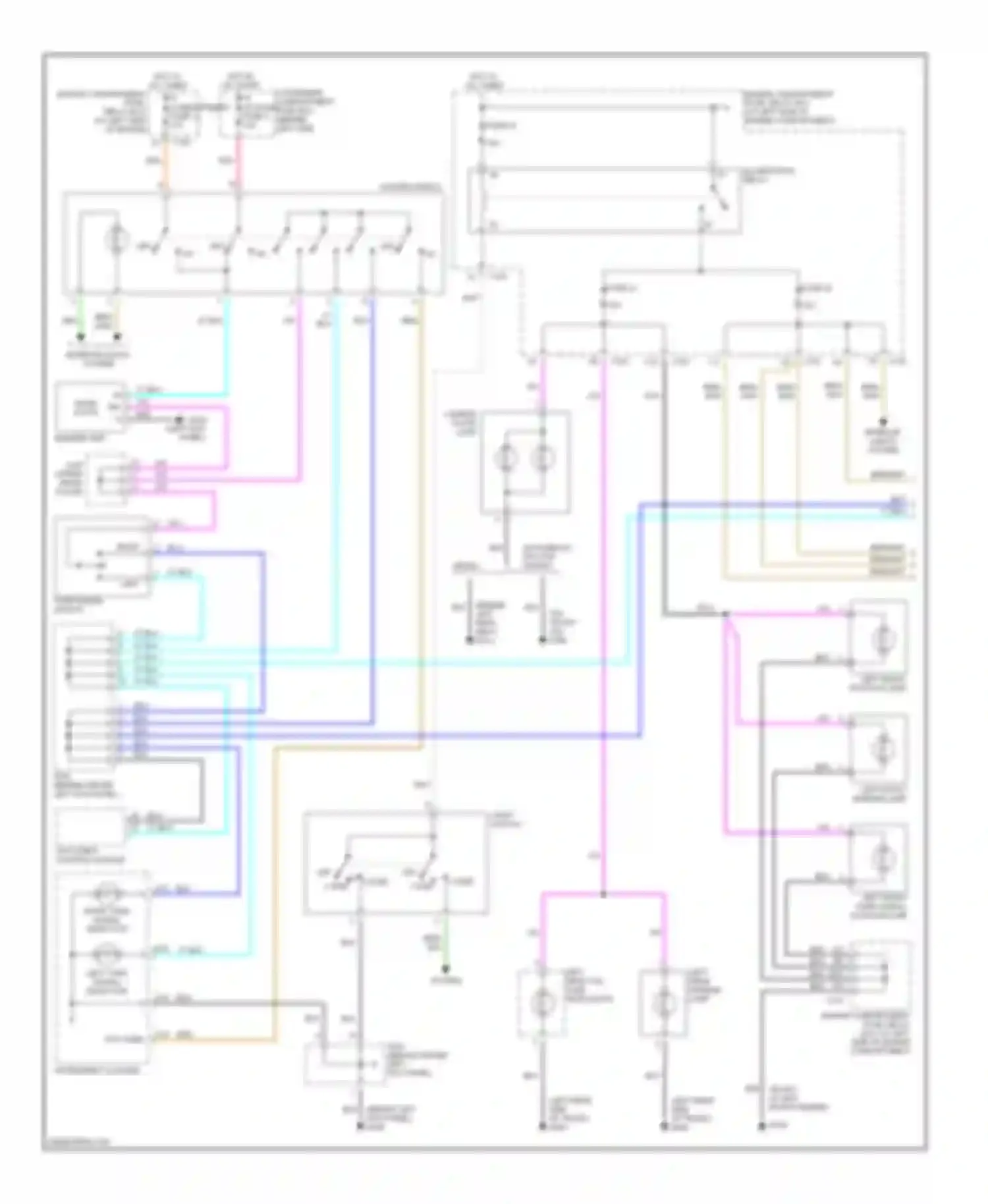 Nubira Daewoo II (1999-2003): Exterior lamps circuit (1 of 2)