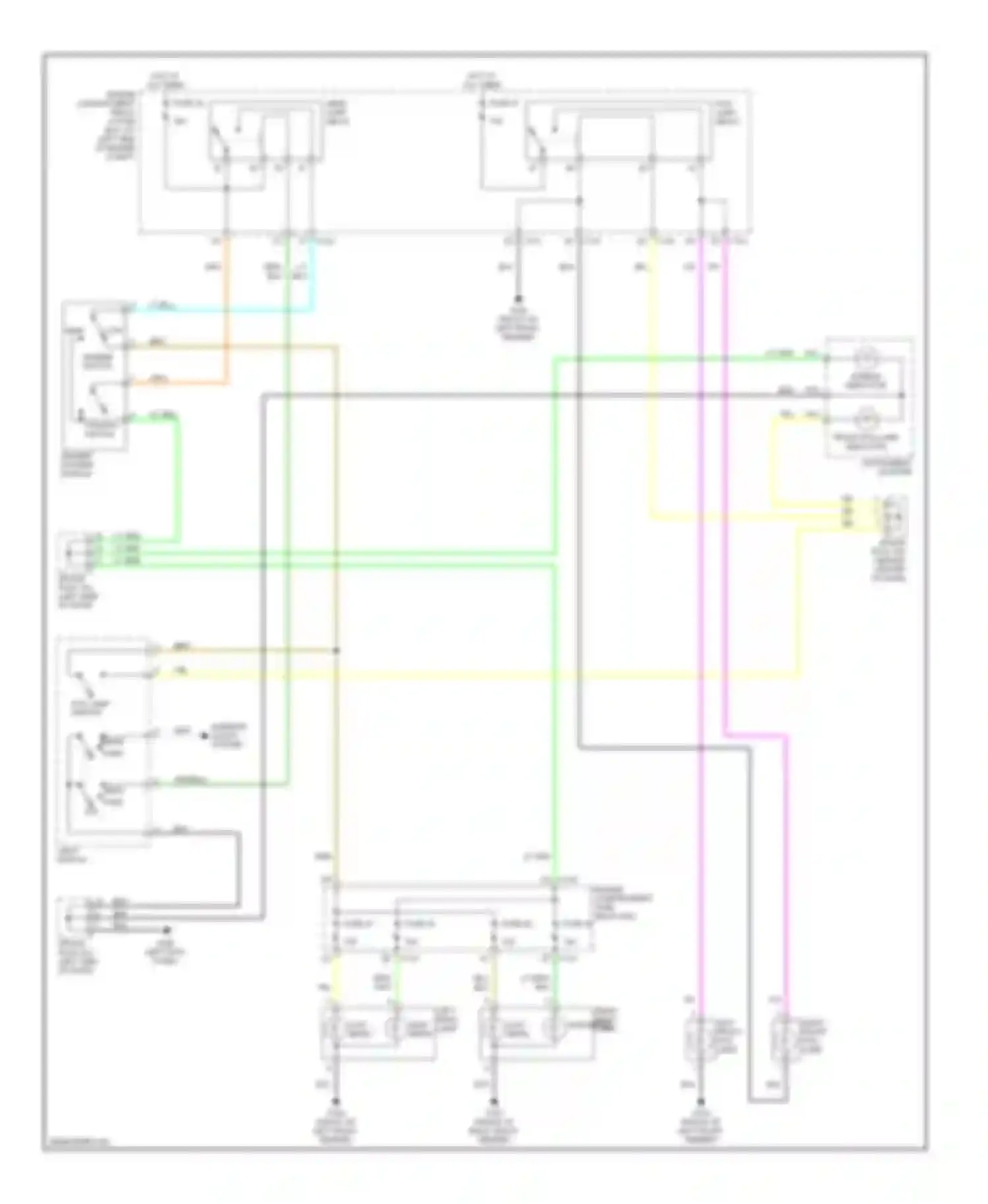 Nubira Daewoo II (1999-2003): Headlights circuit, without drl