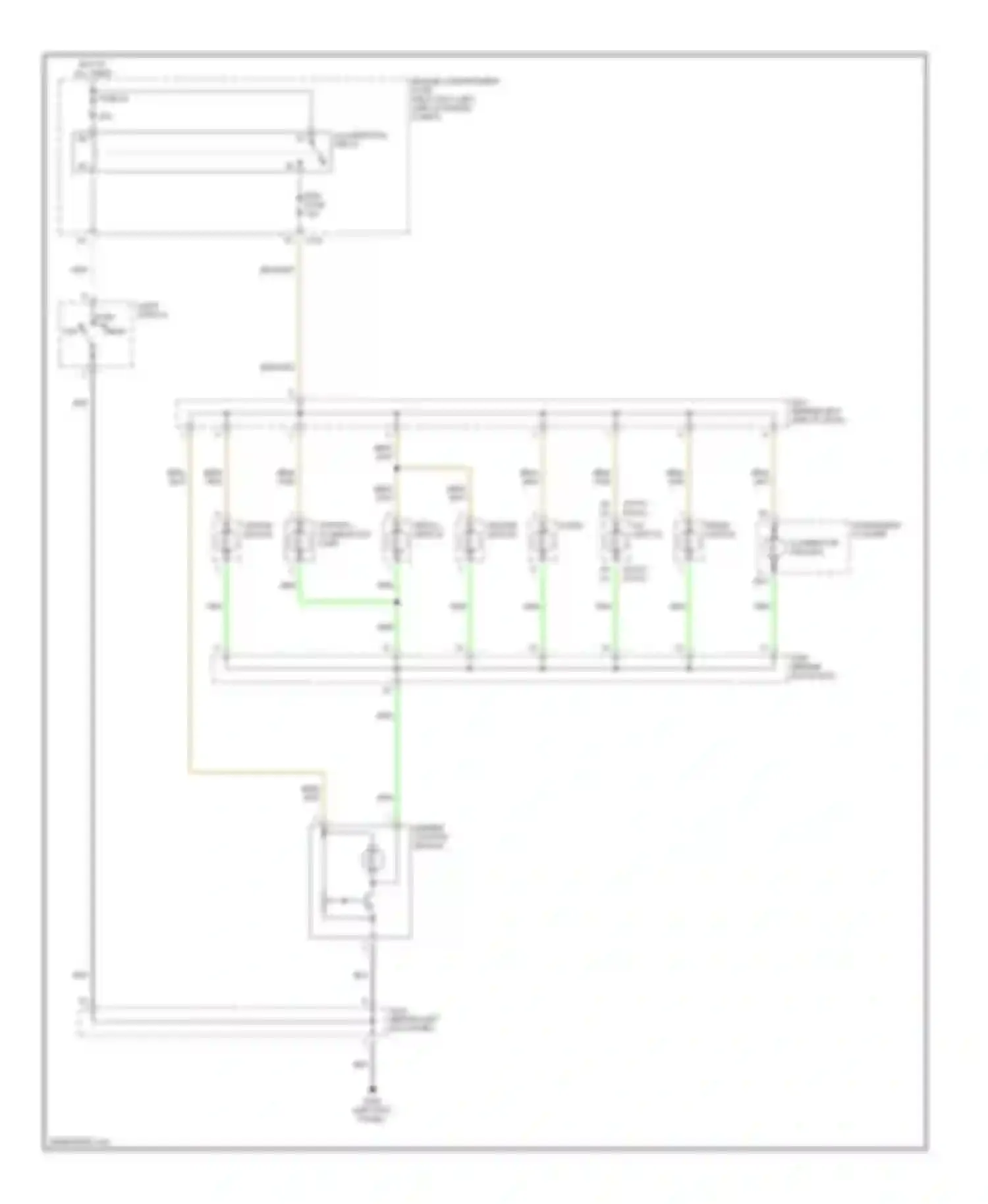Nubira Daewoo II (1999-2003): Instrument illumination circuit