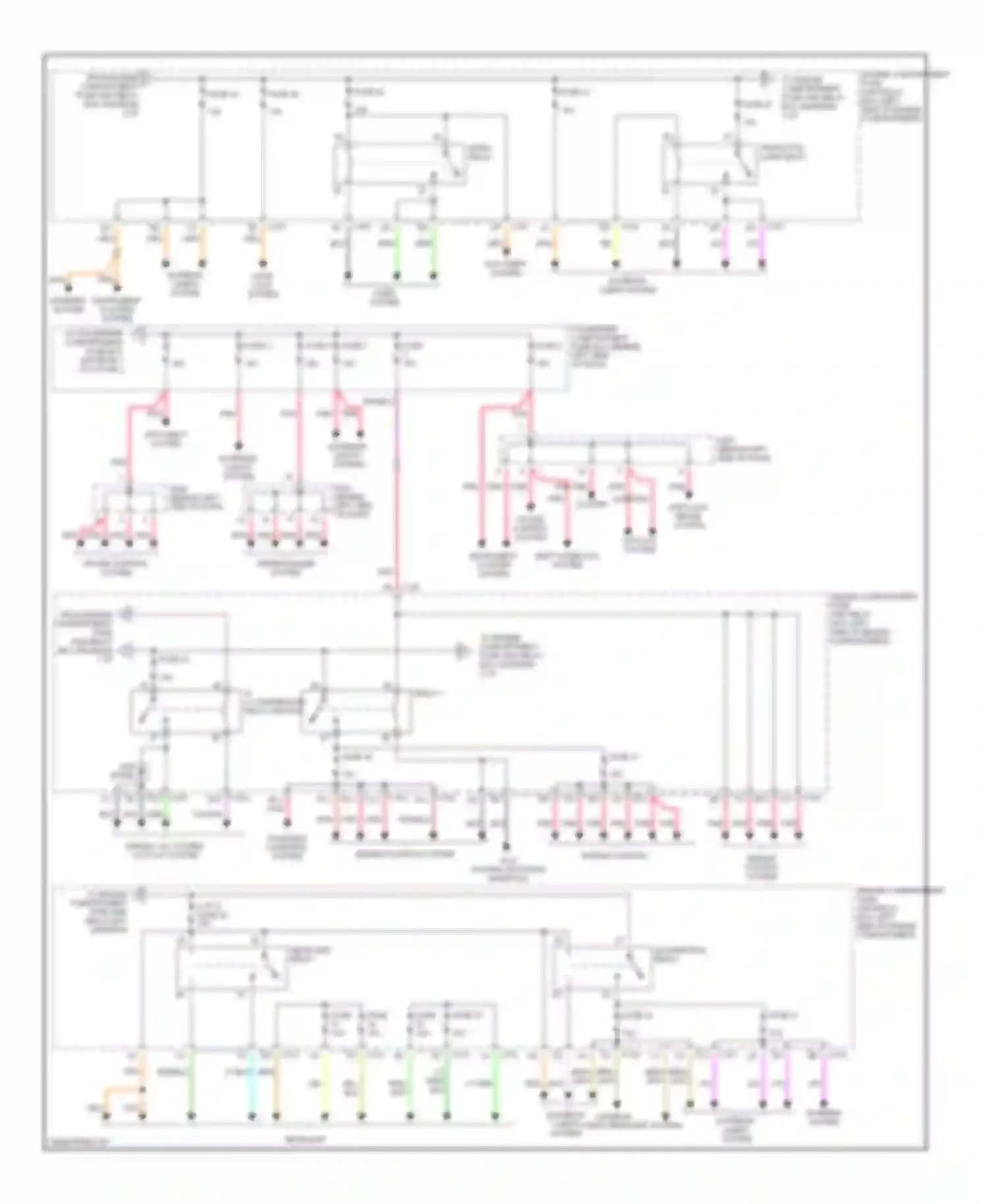 Nubira Daewoo II (1999-2003): Power distribution circuit (2 of 2)