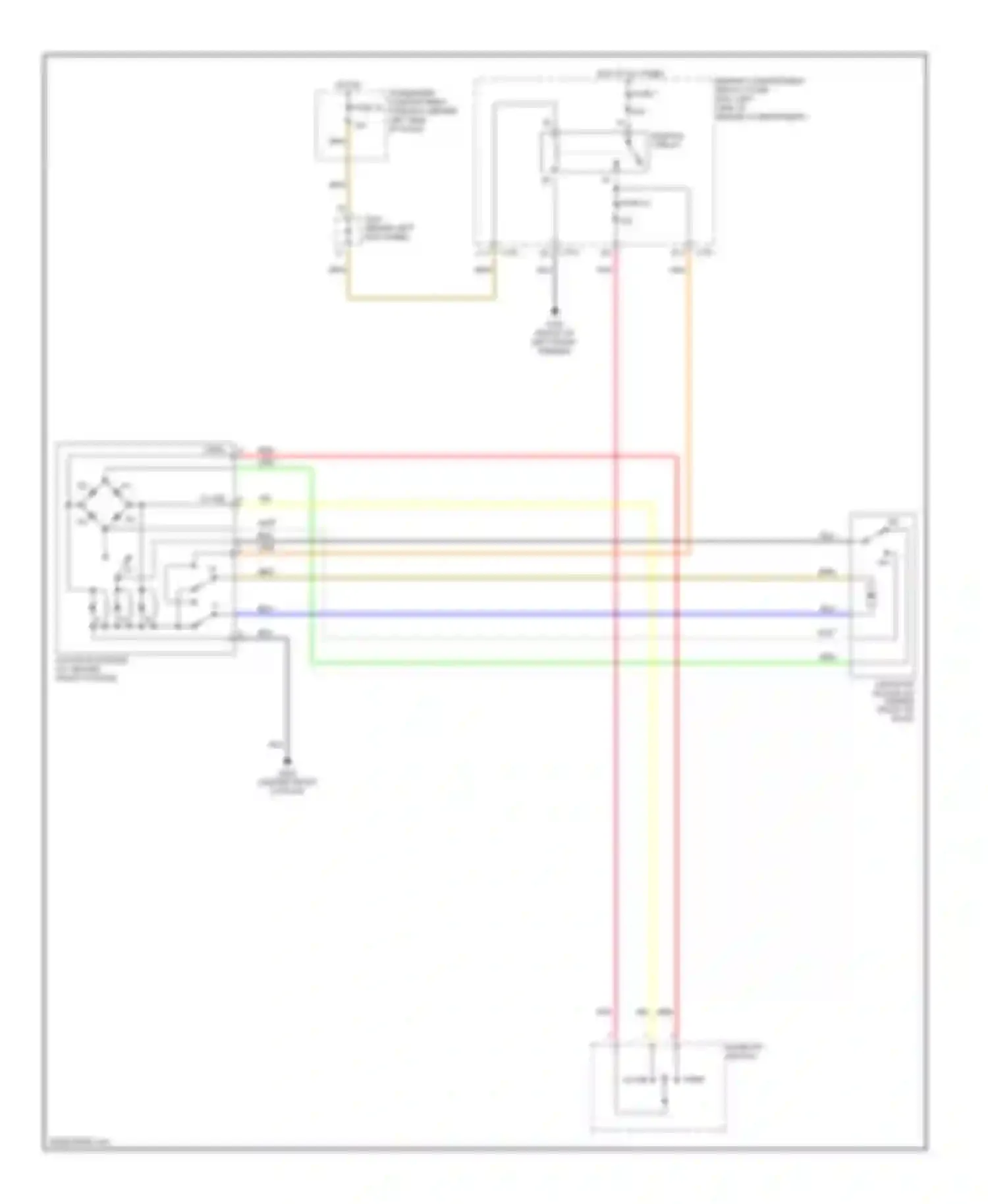 Nubira Daewoo II (1999-2003): Power top/sunroof circuit