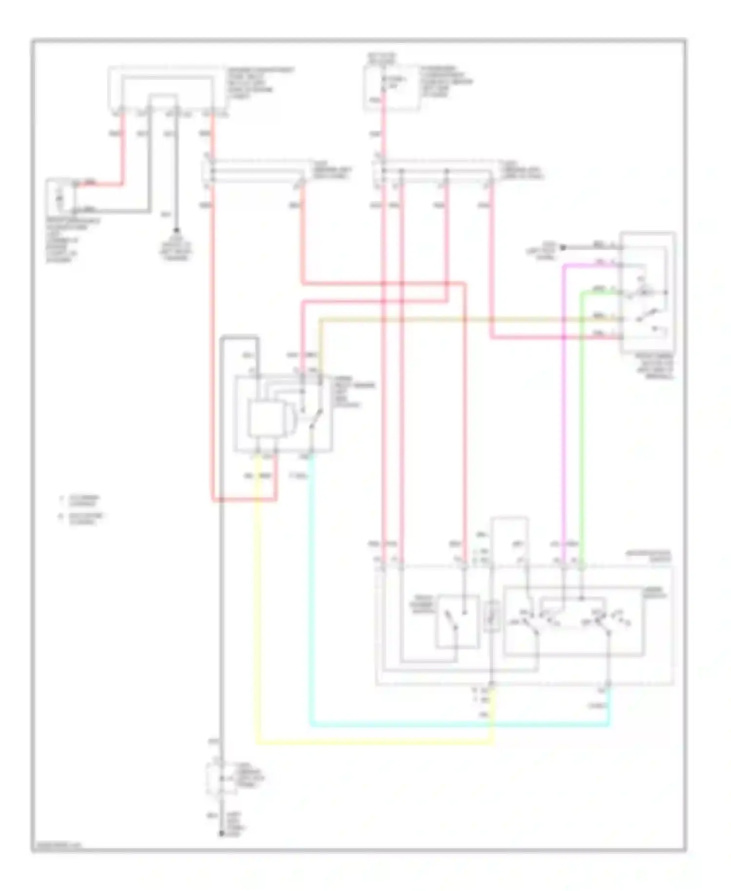 Nubira Daewoo II (1999-2003): Front wiper/washer circuit