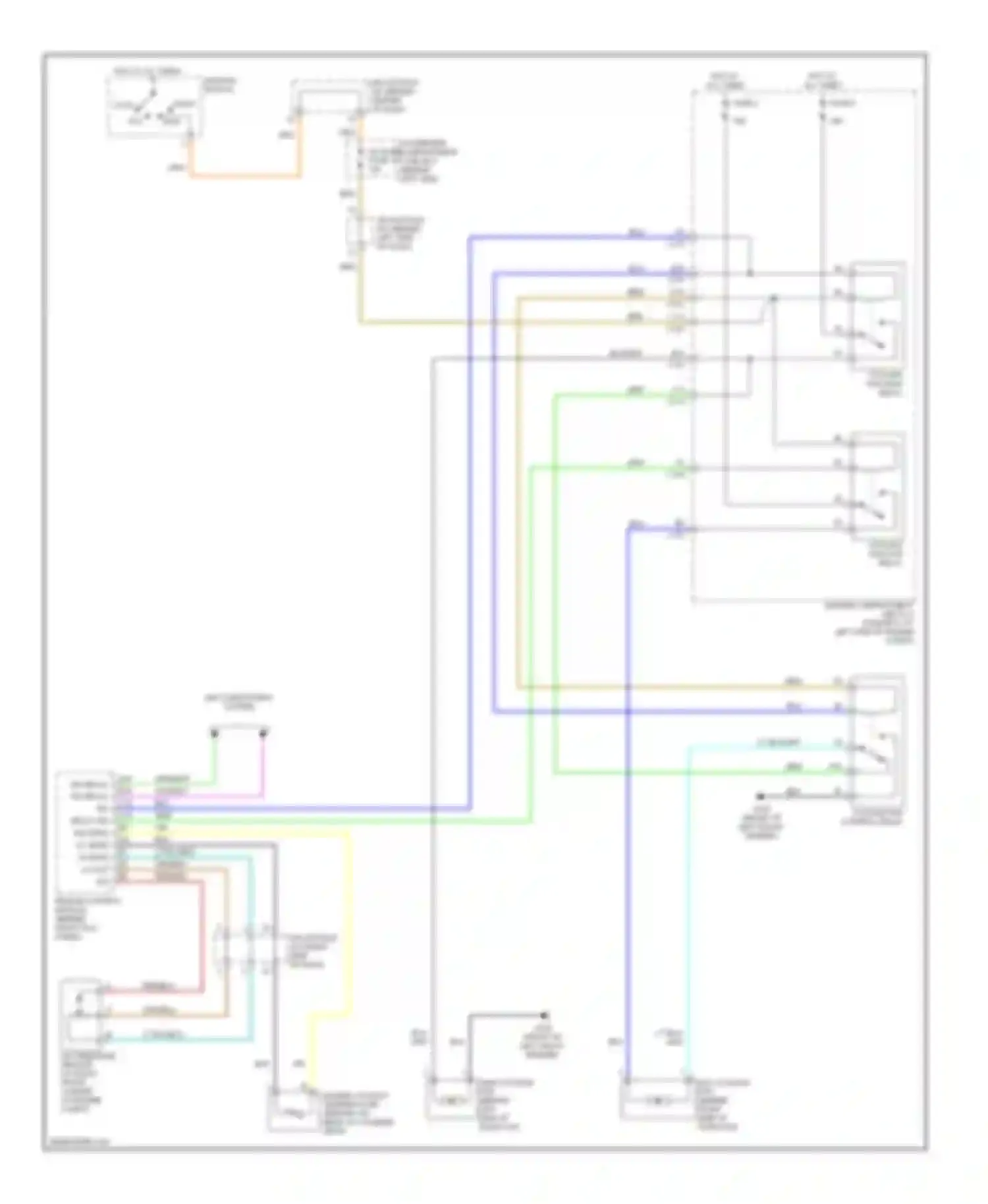 Wiring diagram air conditioning system for Daewoo Nubira II (1999-2003) (1 of 3)