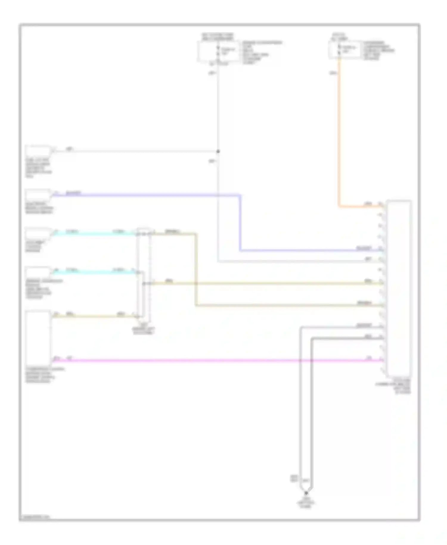 Wiring diagram anti- theft control module for Daewoo Nubira II (1999-2003) (2 of 3)
