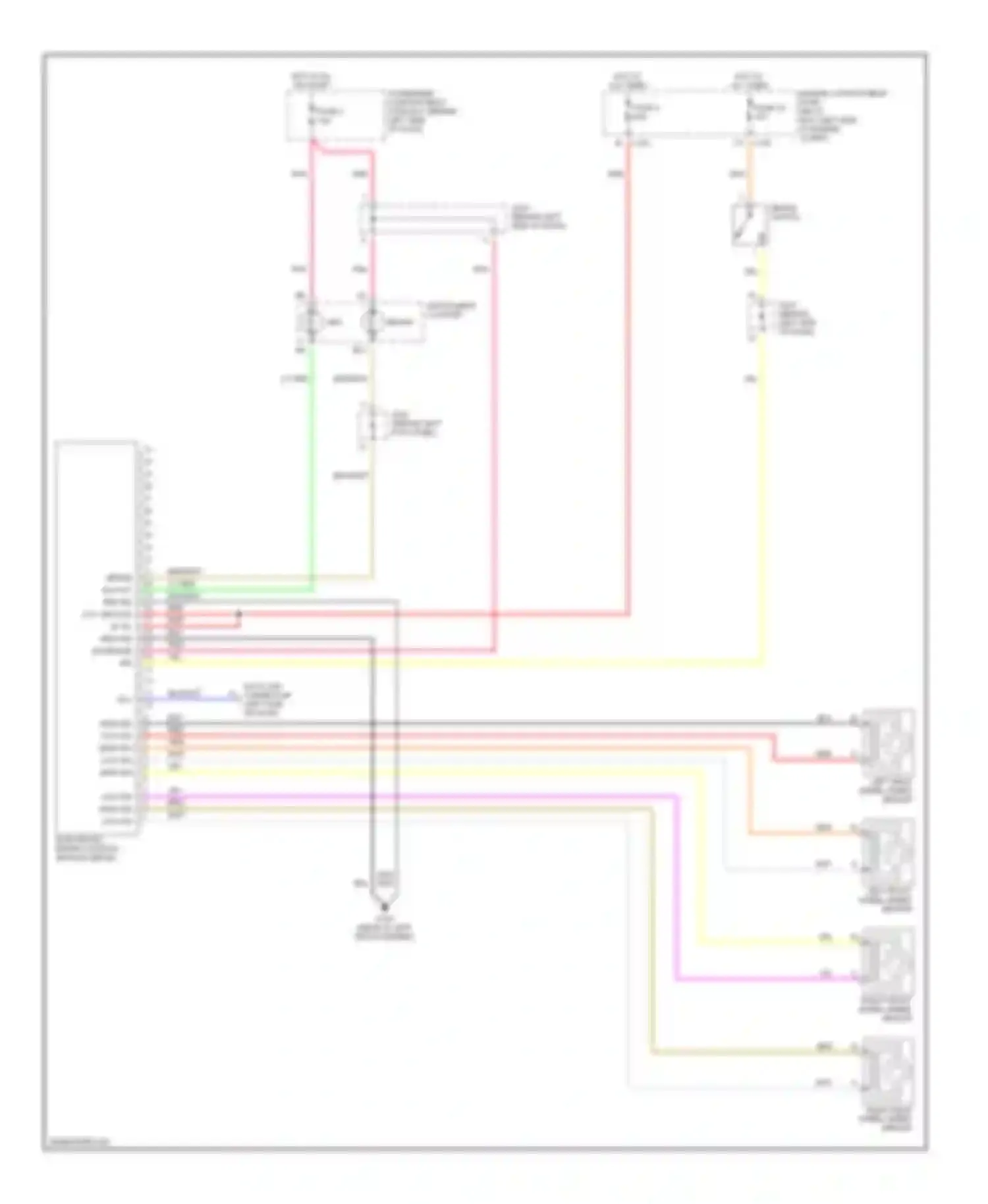Wiring diagram fuse 4 for Daewoo Nubira II (1999-2003) (1 of 5)