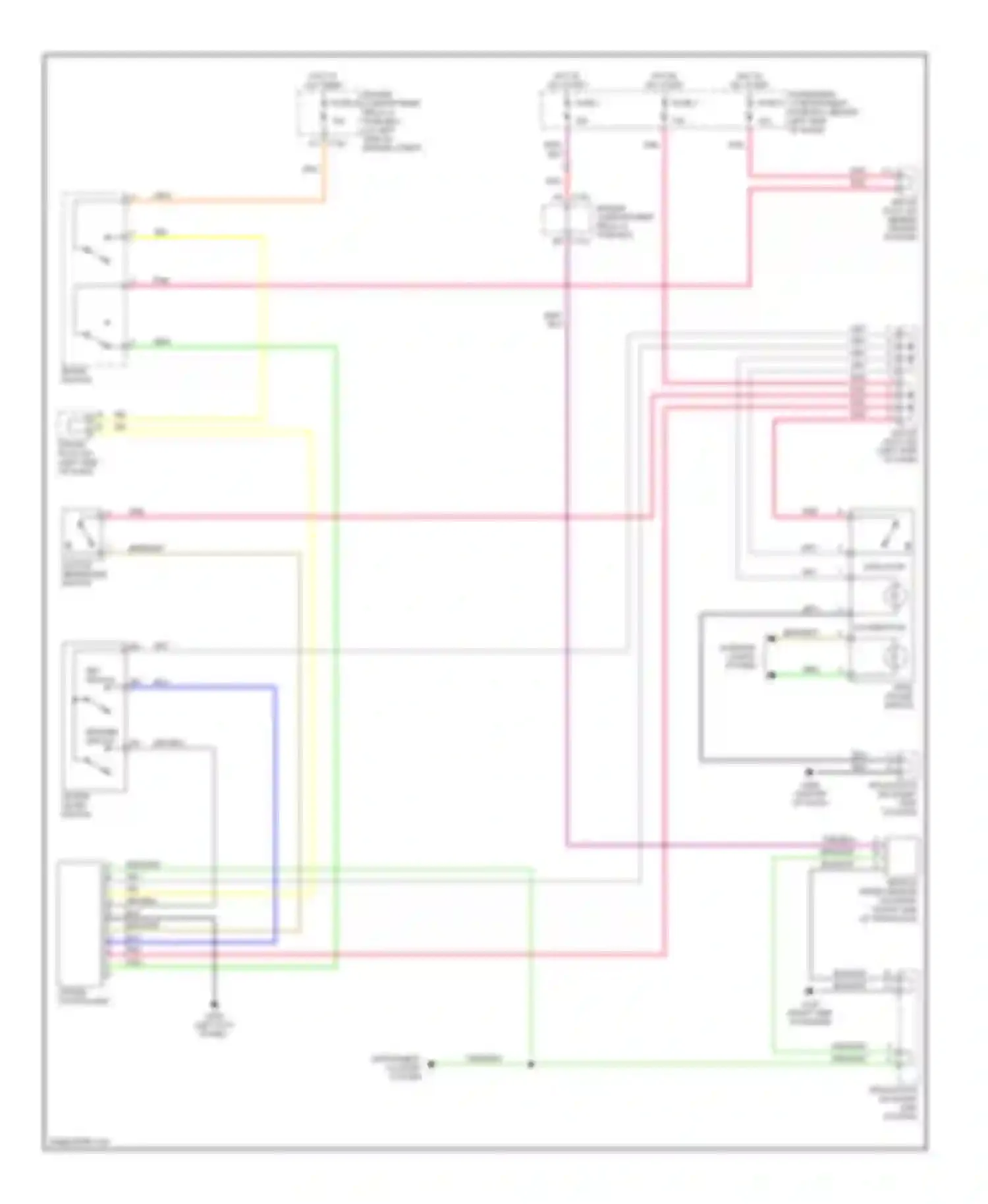 Wiring diagram grn/wht for Daewoo Nubira II (1999-2003) (4 of 10)