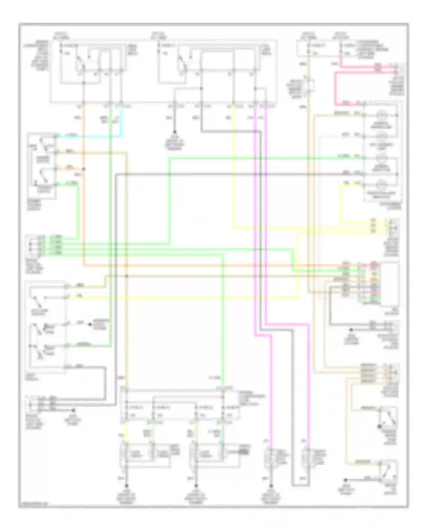 Wiring diagram head park for Daewoo Nubira II (1999-2003) (1 of 2)
