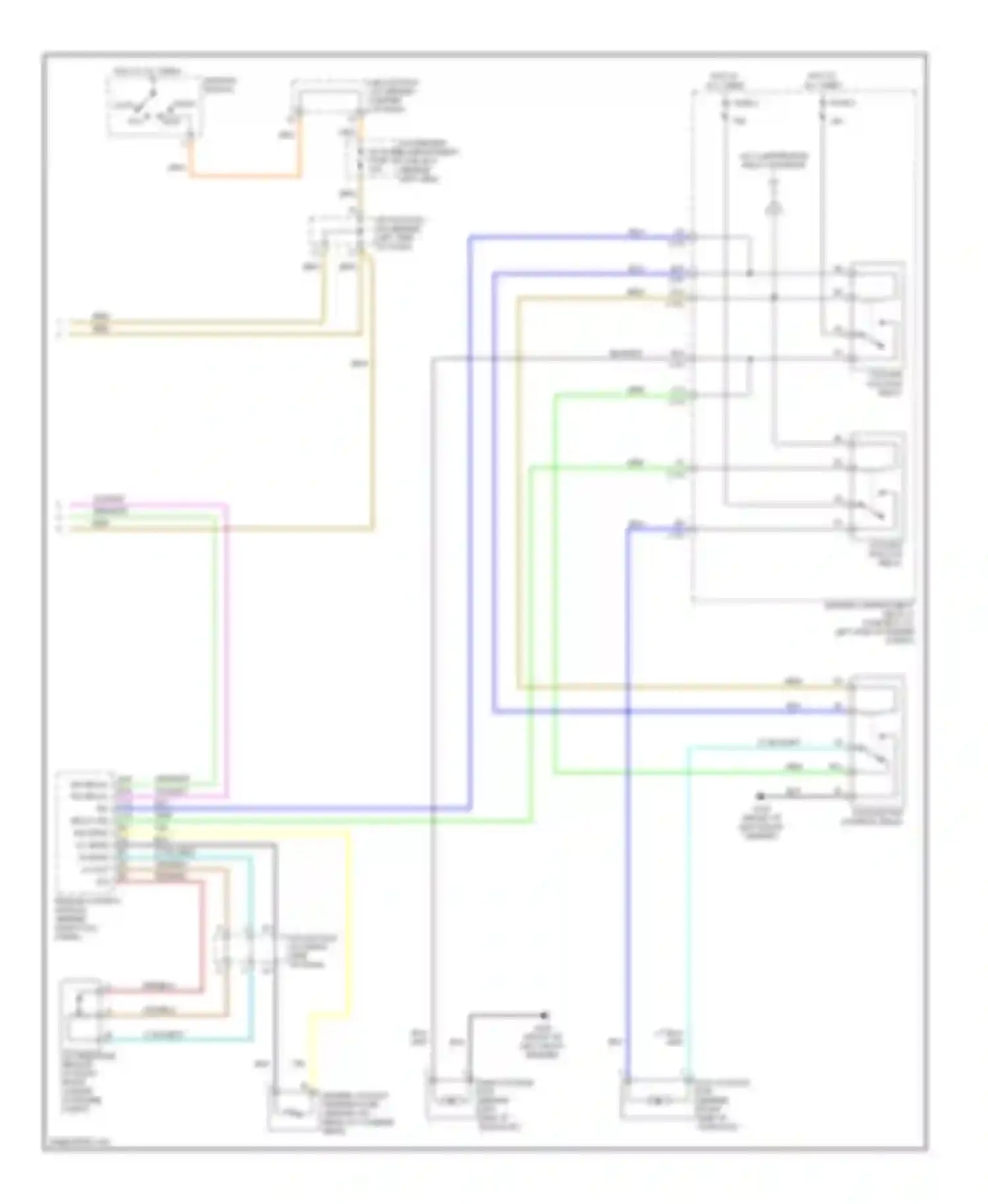 Wiring diagram org/blk for Daewoo Nubira II (1999-2003) (1 of 9)