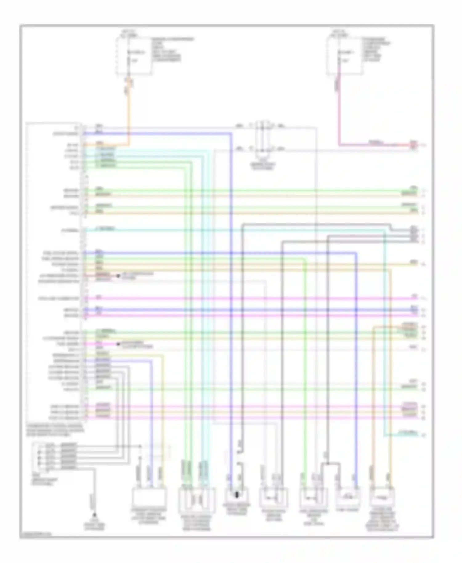 Wiring diagram (right side of engine for Daewoo Nubira II (1999-2003) (4 of 5)