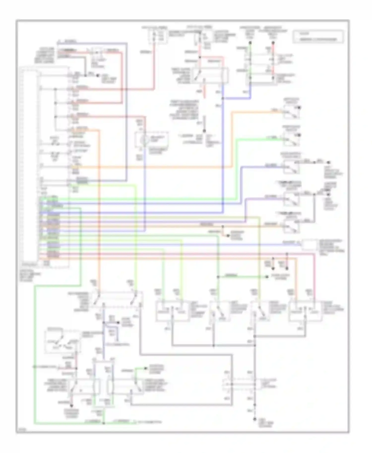 Avenger Dodge I (1994-2000): Anti-theft circuit