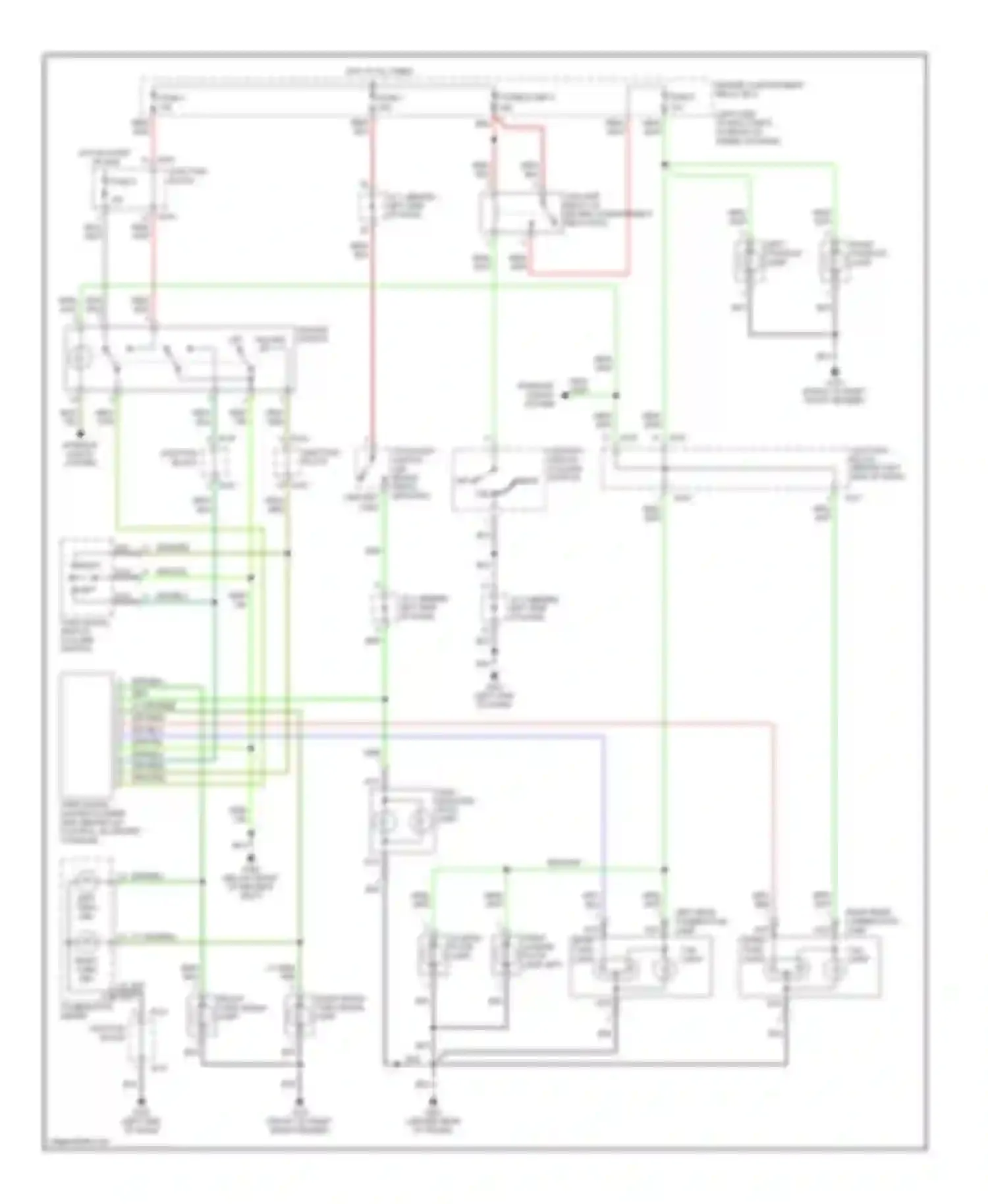 Avenger Dodge I (1994-2000): Exterior lamps circuit