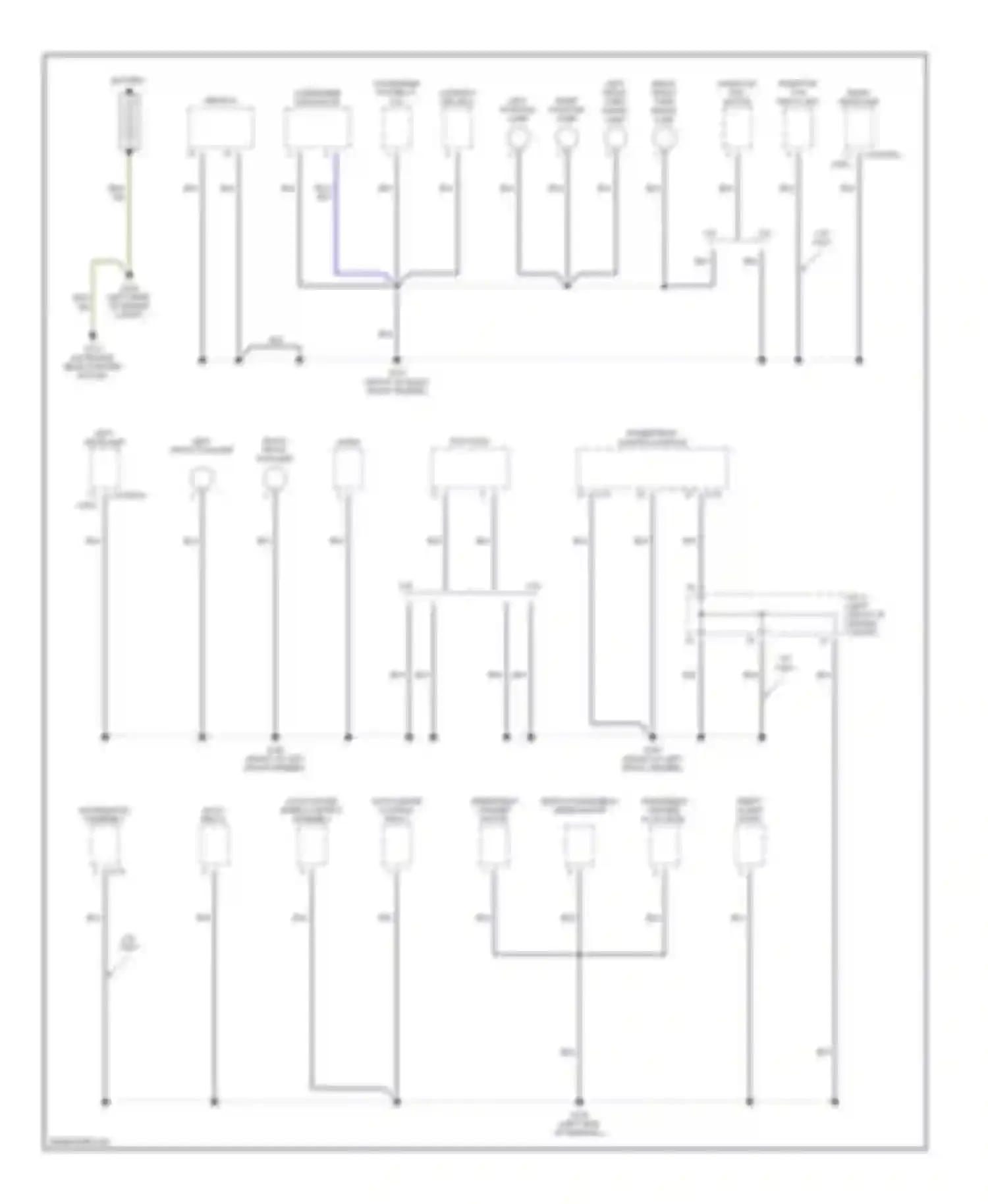 Avenger Dodge I (1994-2000): Ground distribution circuit (1 of 3)